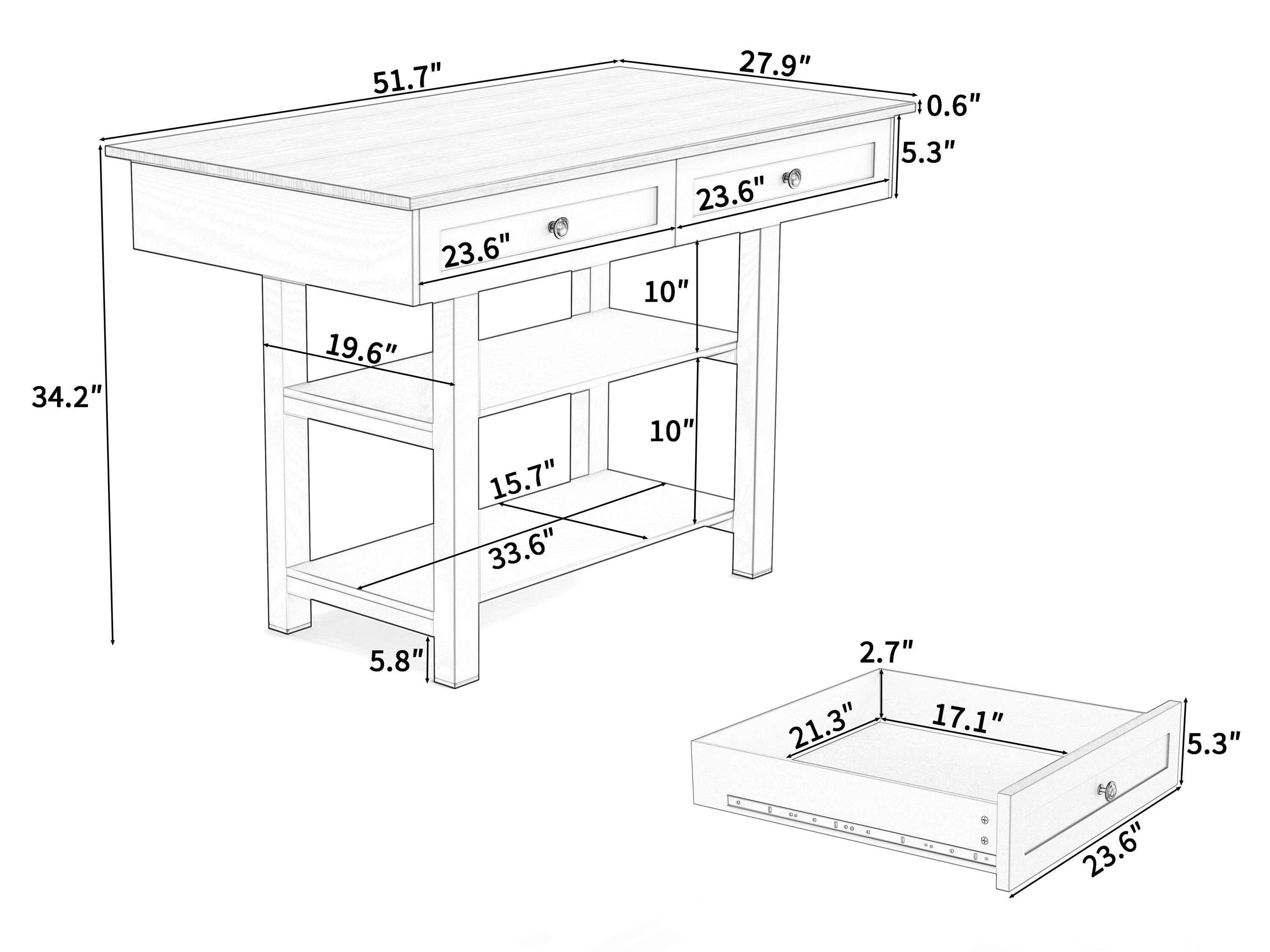 Oaks Decor SS-BDF5204-B Console-Sofa-Tables - View #6