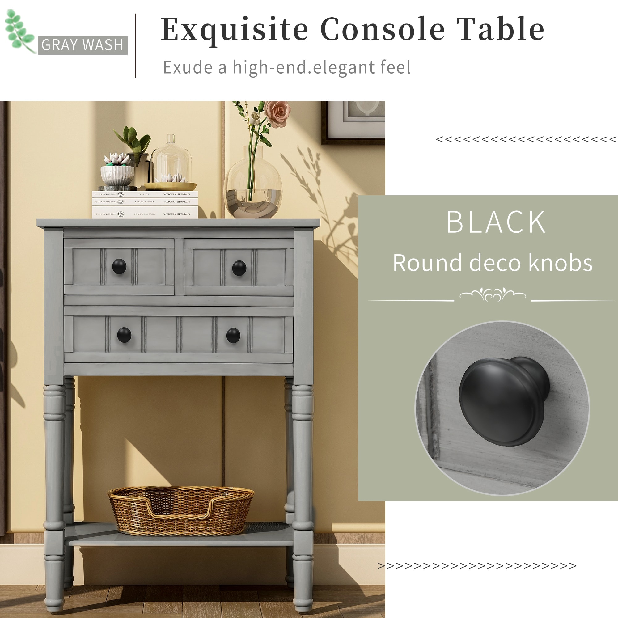 ModernLuxe WF192646AAN Console-Sofa-Tables - View #3