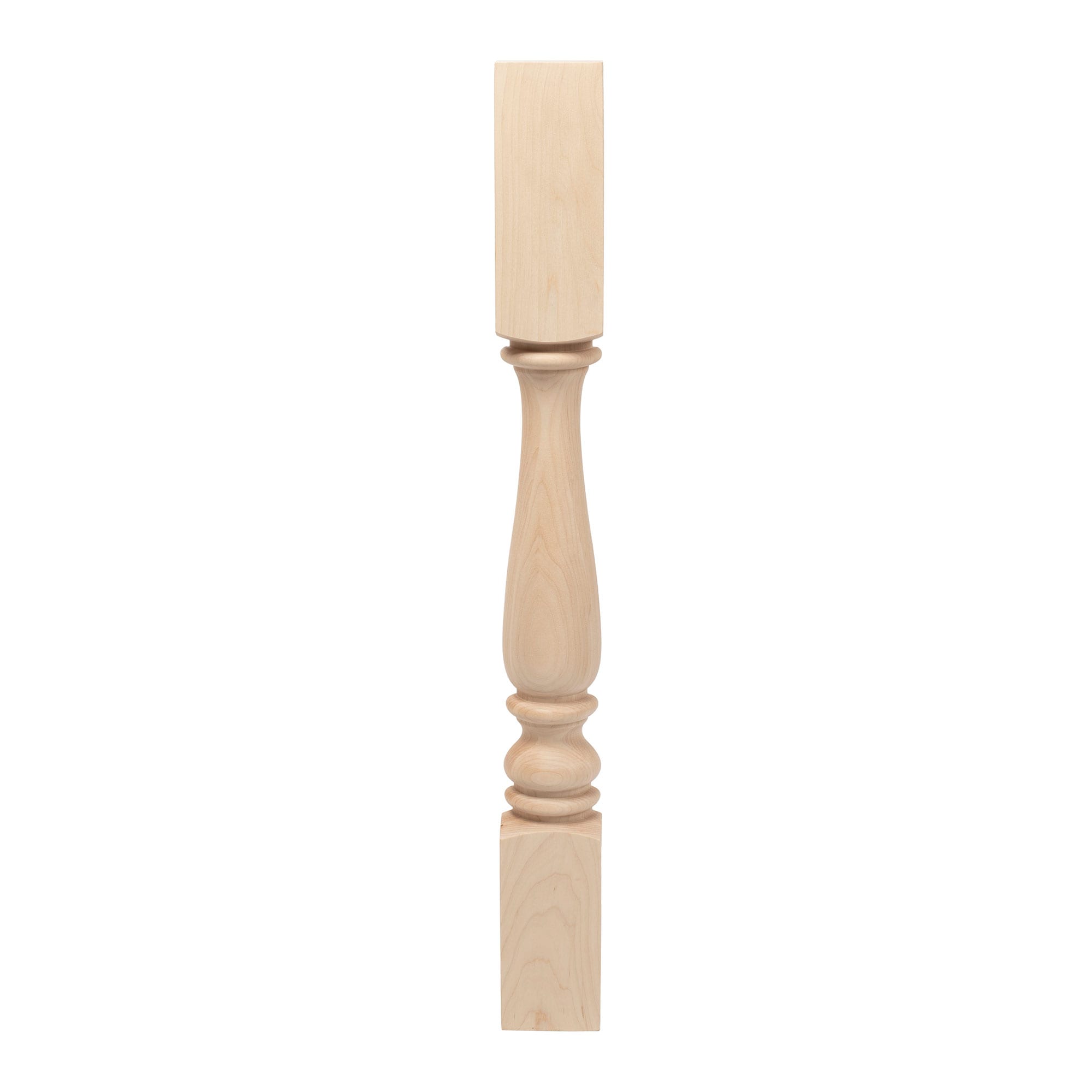 35.25" Natural Hard Maple Half Round Kitchen Island Leg
