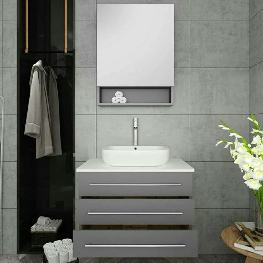 Fresca FMC6124GR Bathroom-Medicine-Cabinets - View #5
