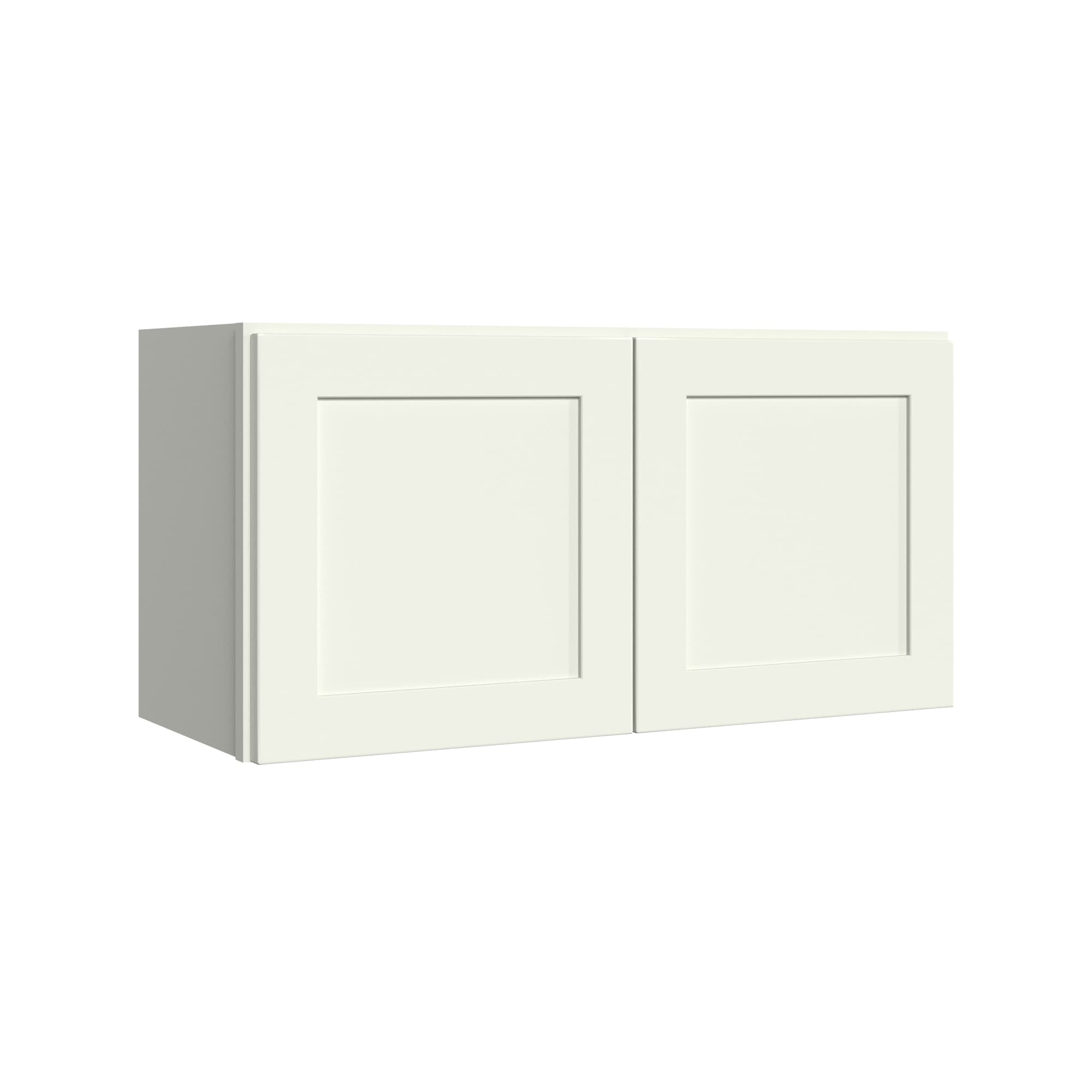 KraftMaid Momentum W3015G71 Deveron 30-in W x 15-in H x 12-in D Dove White Wall Fully assembled Plywood Cabinet Recessed Panel Shaker