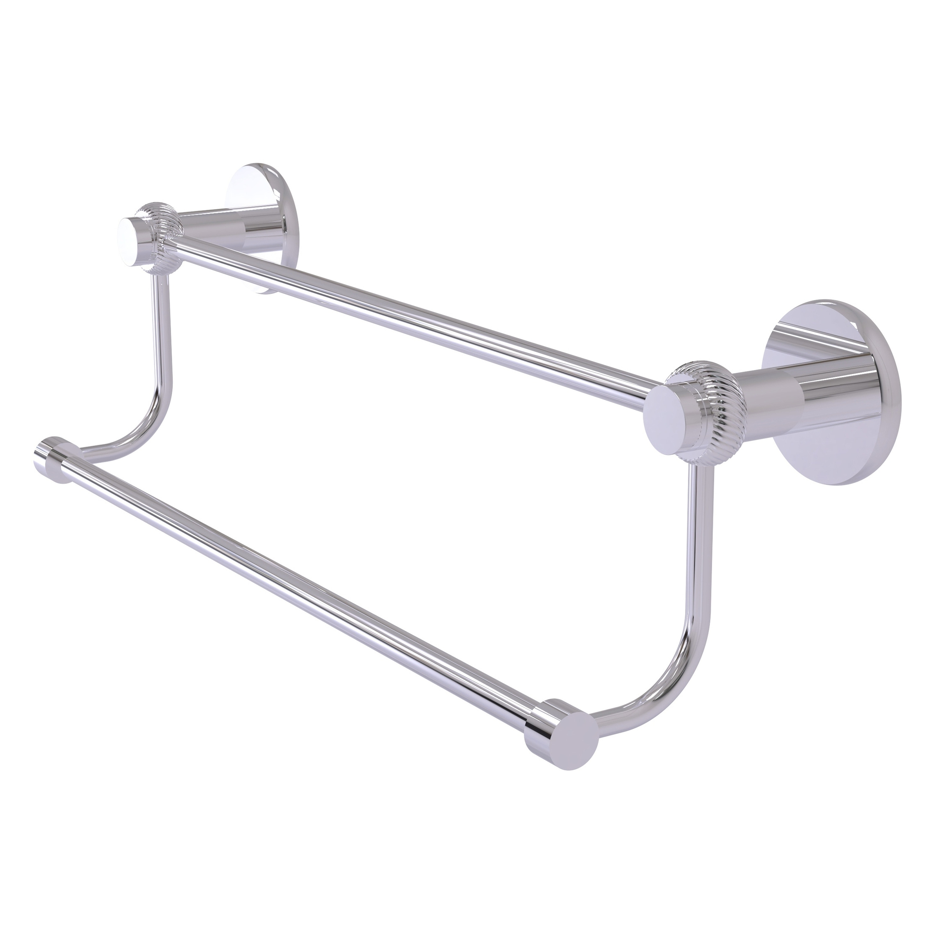 Allied Brass 9072T/24-PC Mercury 24-in double Polished Chrome Wall mount Double Towel Bar