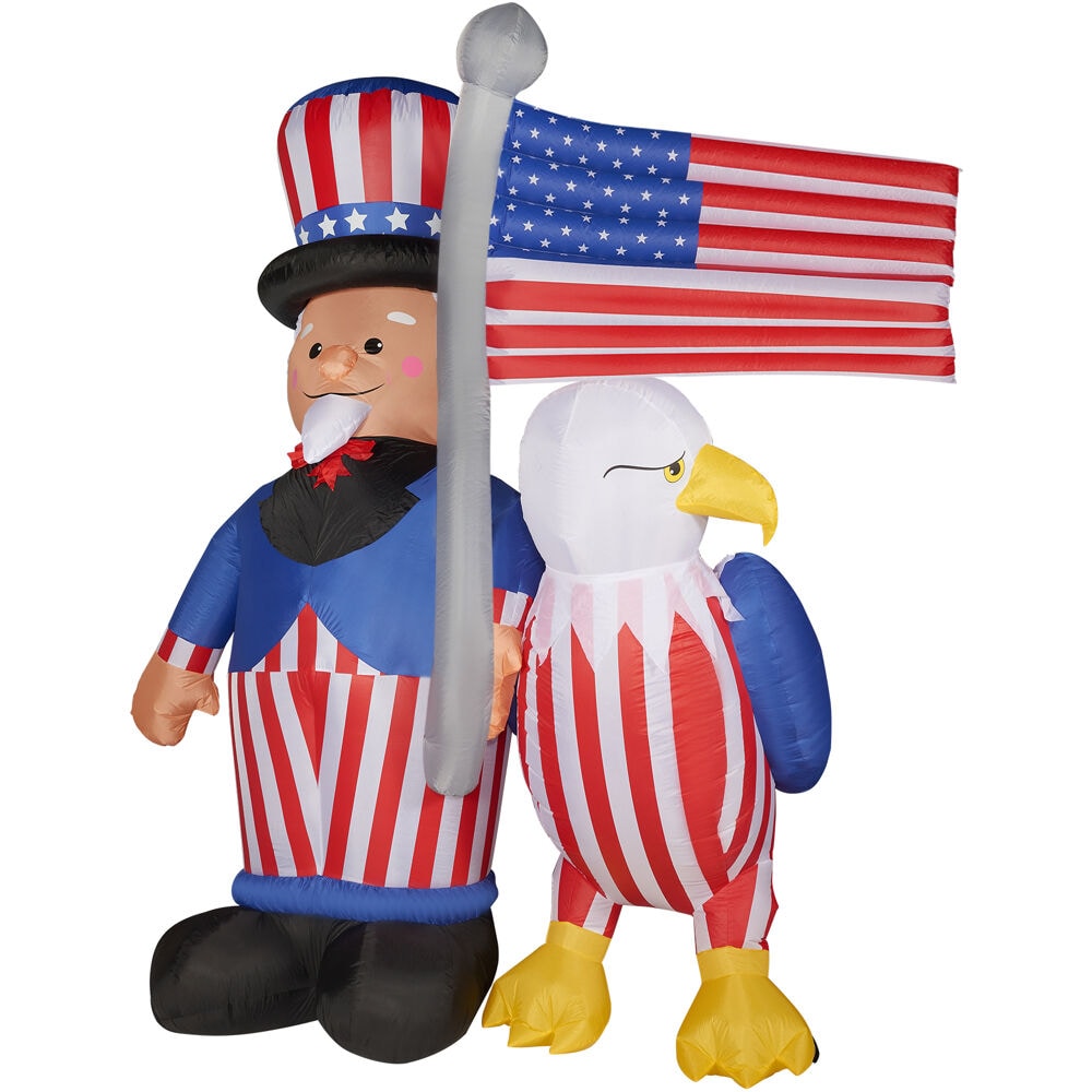 USA with flag and Uncle Sam's Hat, Fourth of July, Memorial Day Decor, –  Whims & Wishes