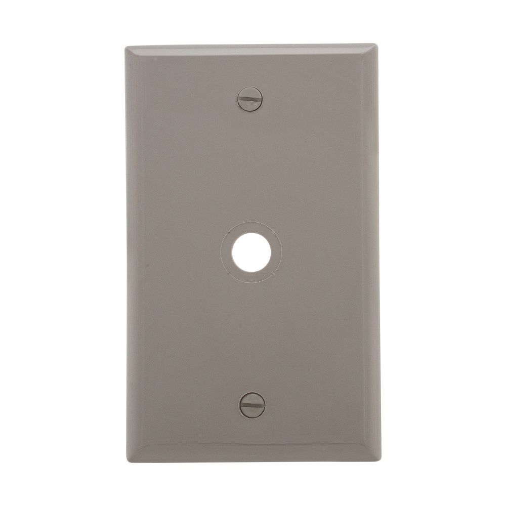 Eaton 5128GY-BOX 1-Gang Standard Size Gray Nylon Indoor Wall Plate