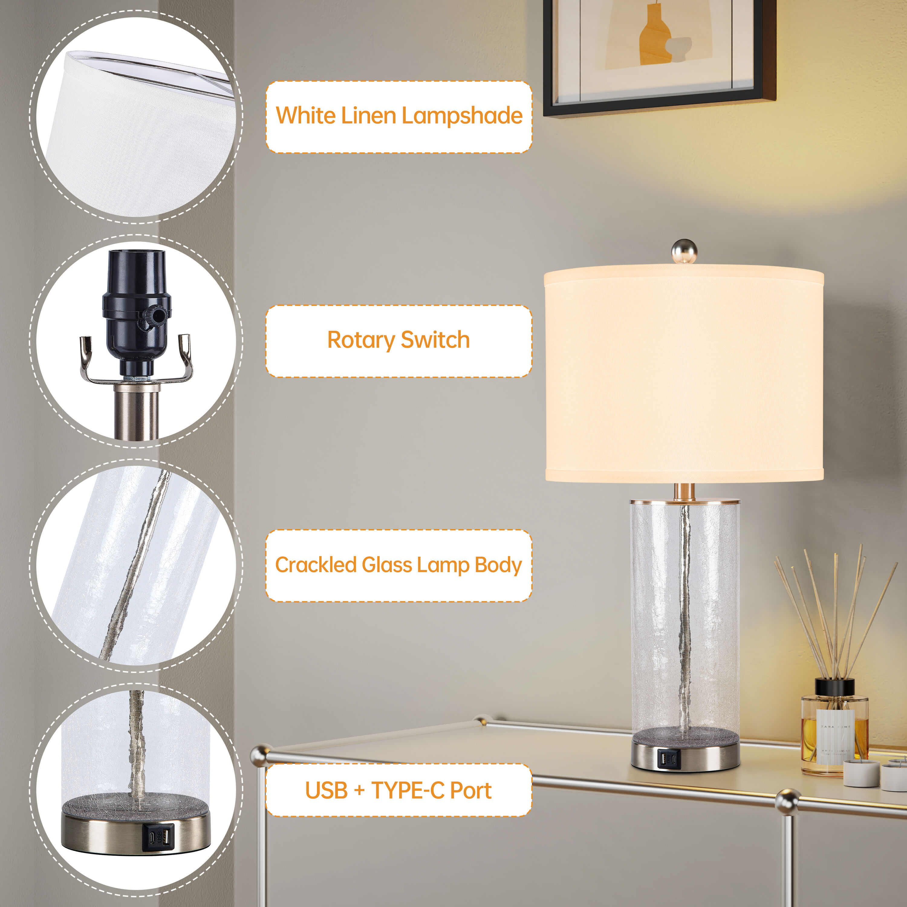 Maxax T263-NI Table-Lamps - View #6