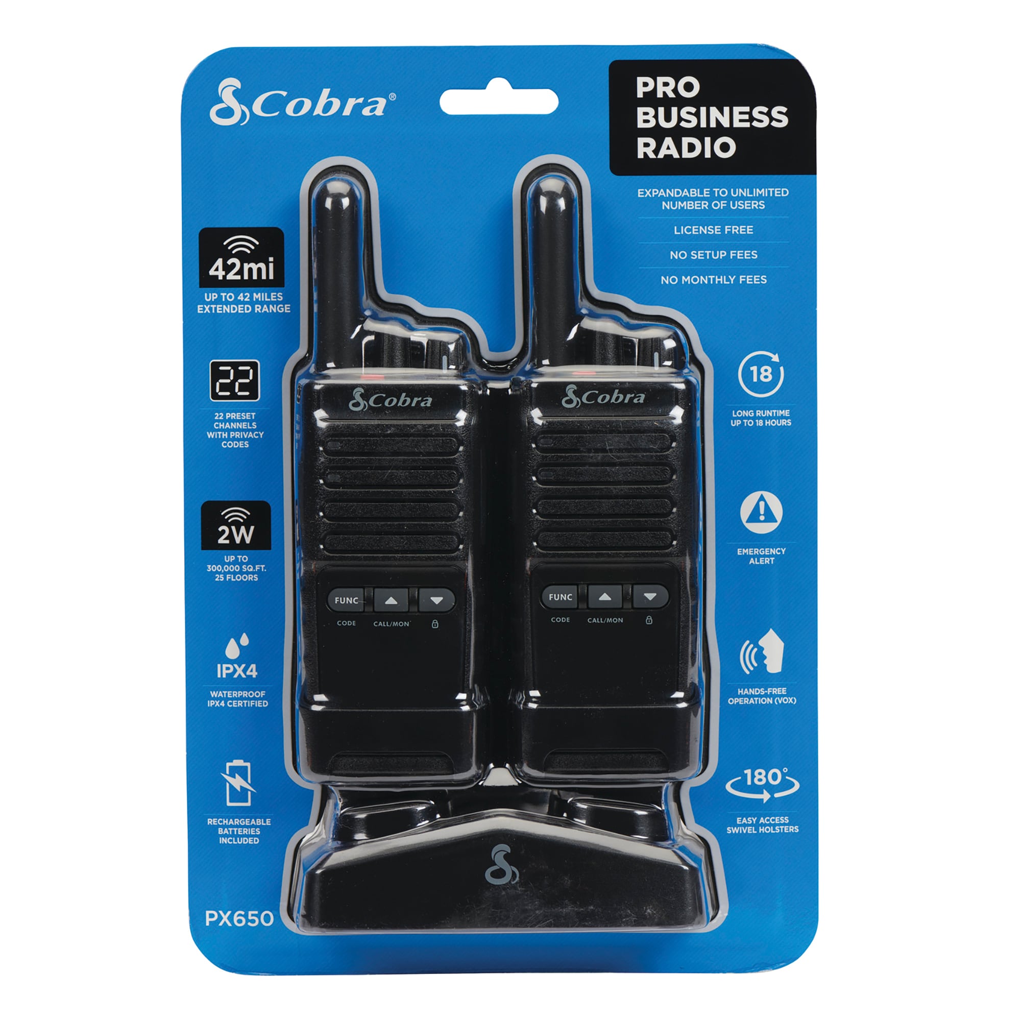 Cobra CBRPX650 Walkie-Talkies - View #8