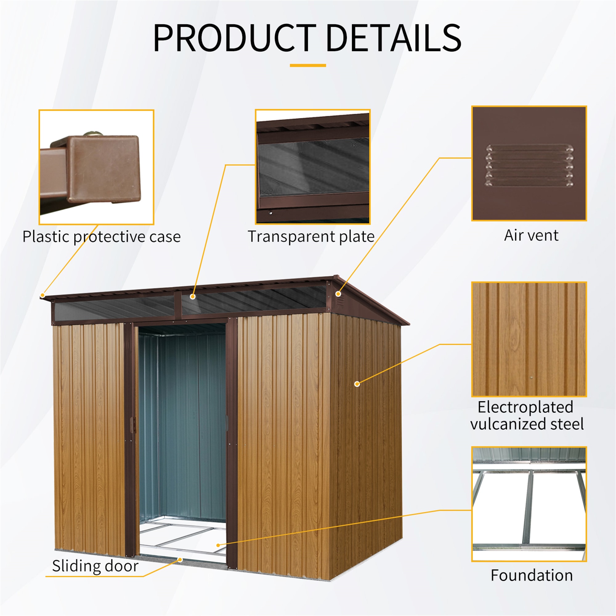 BABOOM BOM-185316-OR Metal-Storage-Buildings-Sheds - View #7