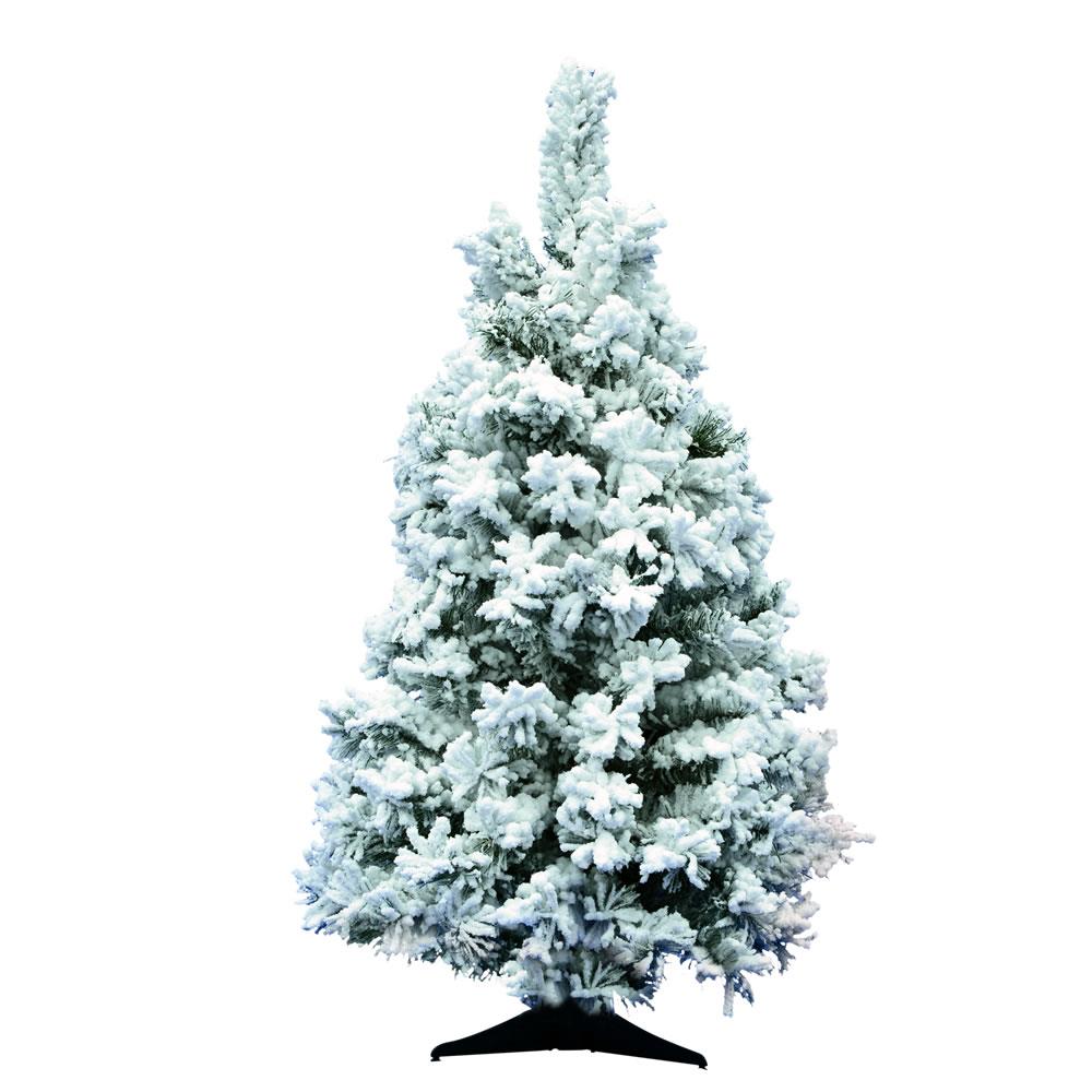 Vickerman A806340 3-Feet Flocked White Artificial Christmas Tree
