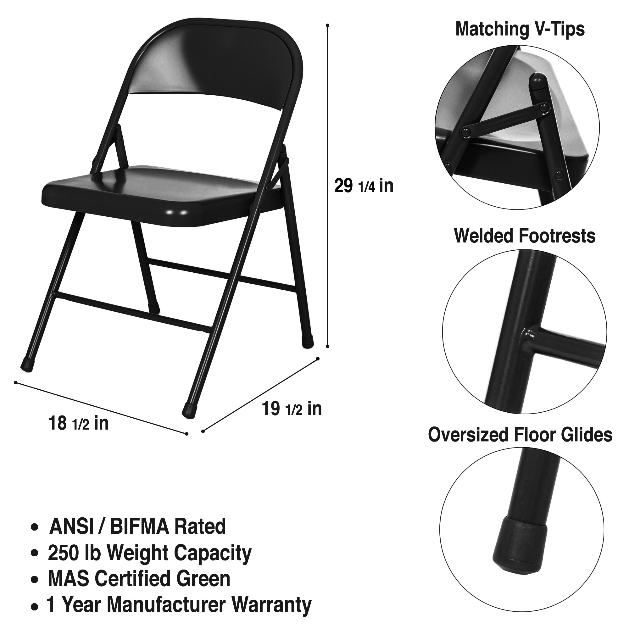 Hampden Furnishings HMD900BK Folding-Chairs - View #4