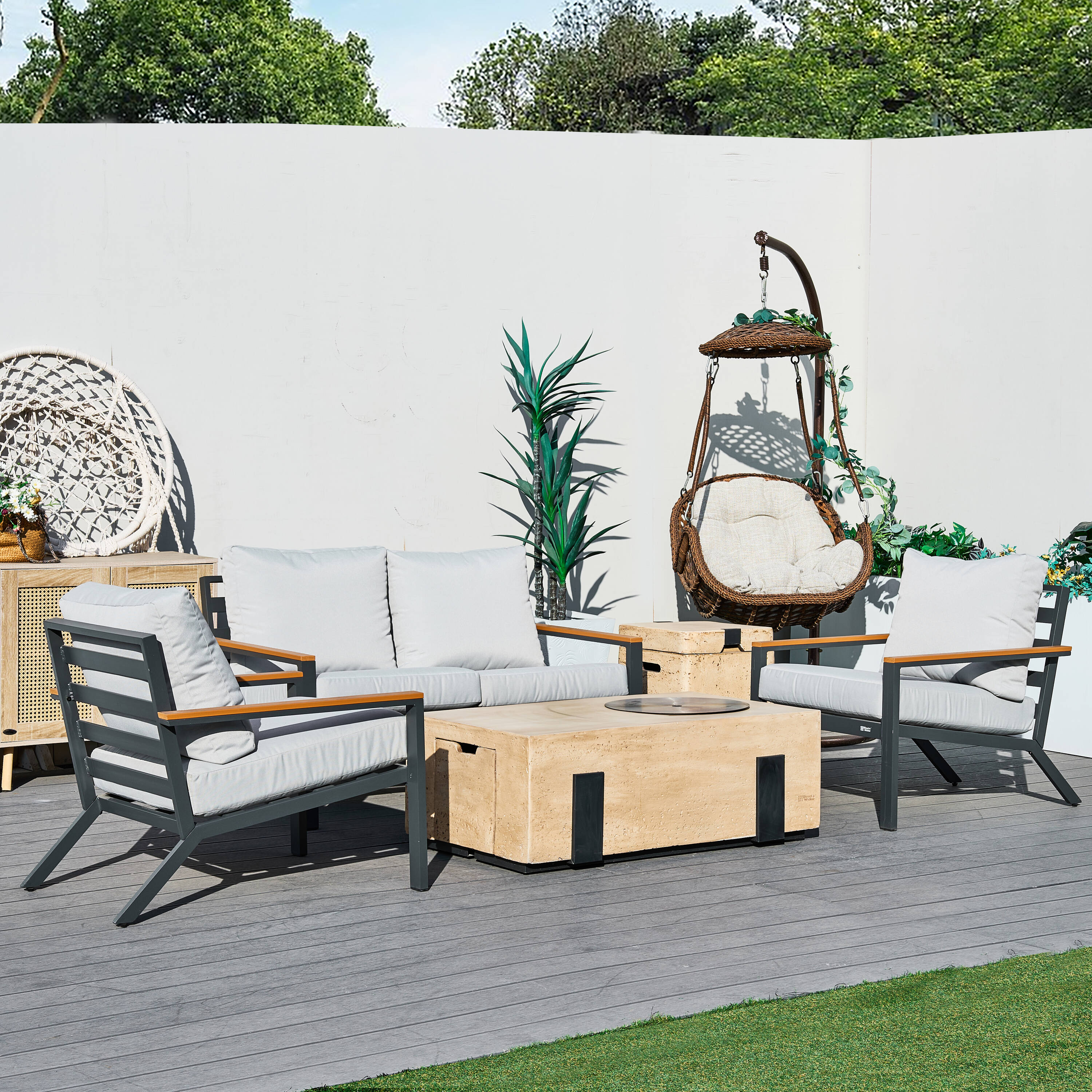 Direct Wicker DWS-2481LS2SC&2355B Patio-Conversation-Sets - View #2