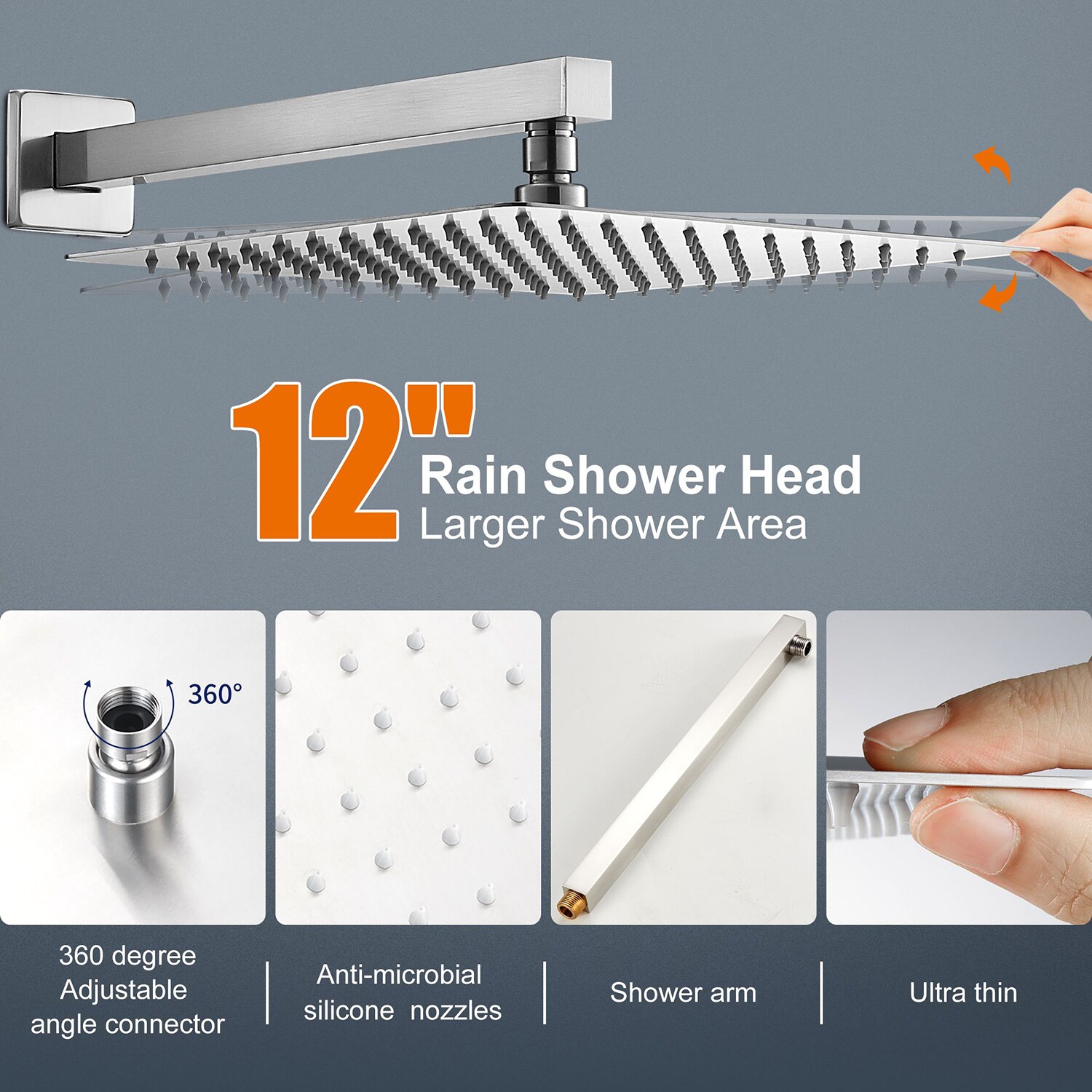Cobbe SSF0112N Showerhead-Bar-Panels - View #8