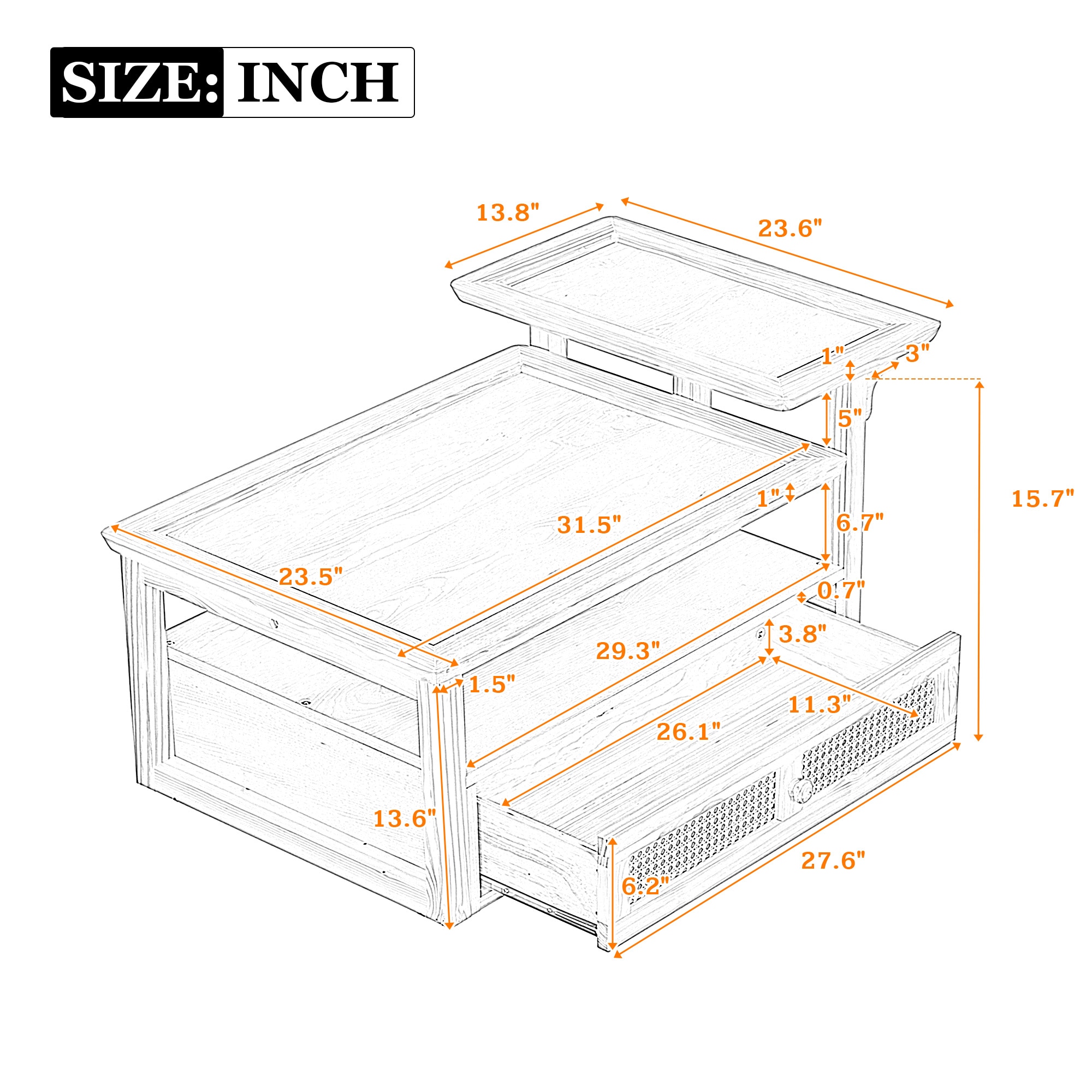 Maocao Hoom JLP232190N Coffee-Tables - View #7