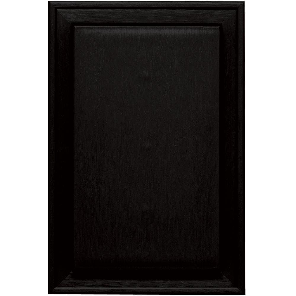 Builders Edge 130120001002 8-in x 12-in Black Vinyl Universal Mounting Block