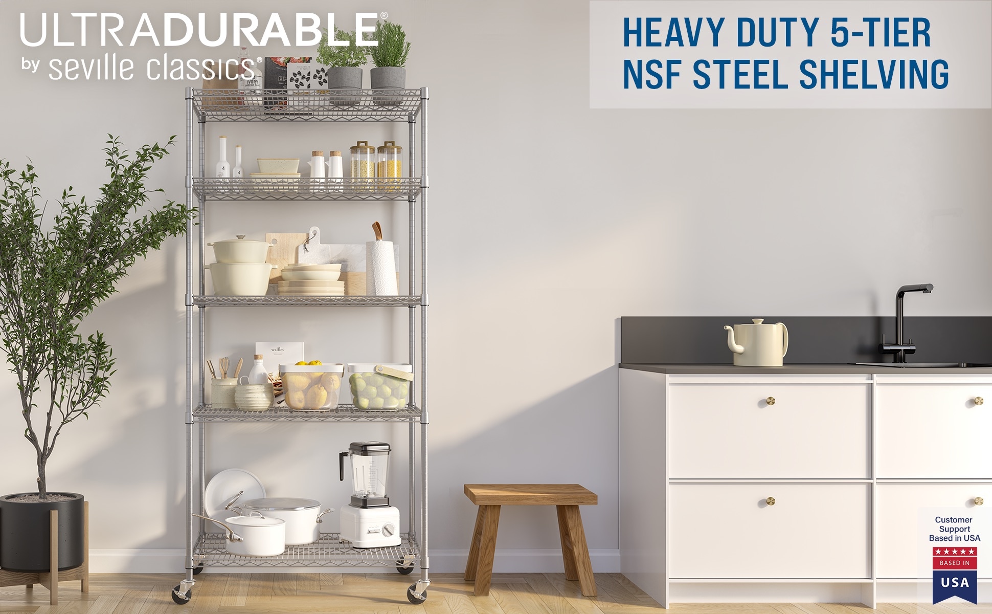 Seville Classics SHE24365B Free-Standing-Shelving - View #8