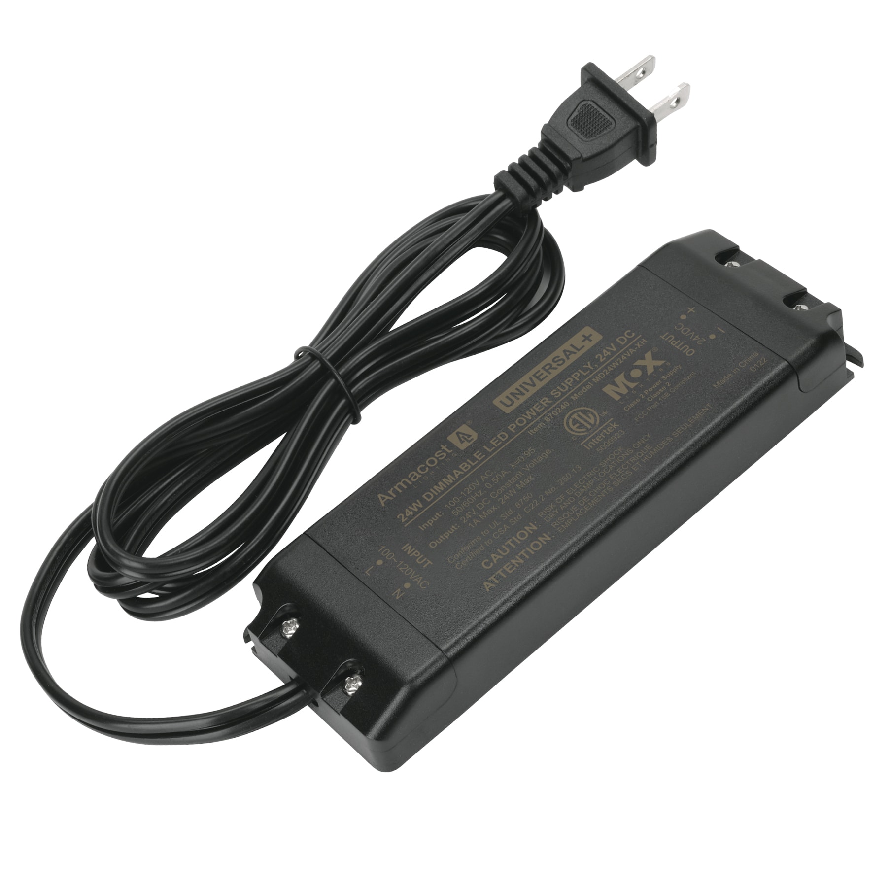 Compact Black 30-Watt Dimmable LED Driver