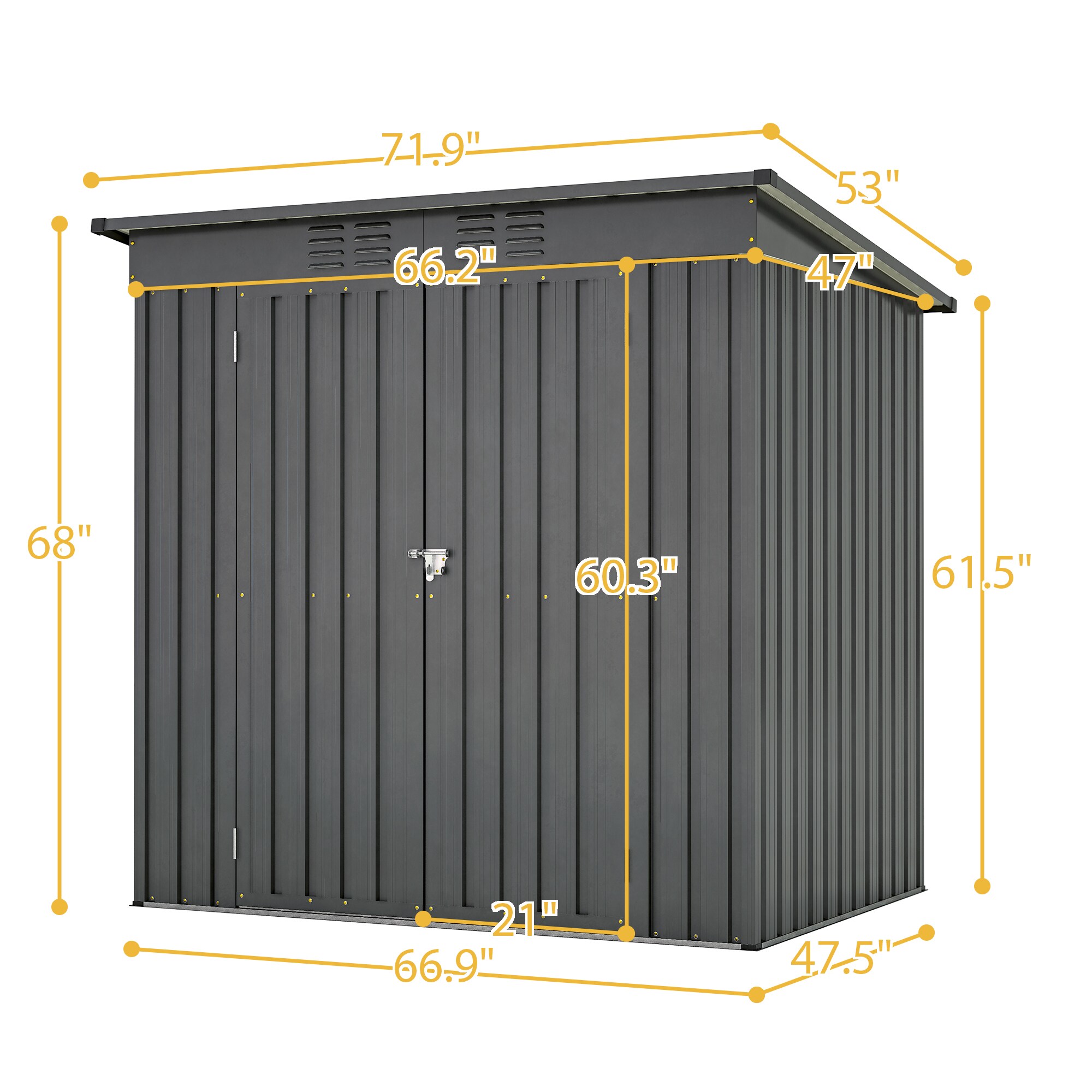 Mondawe MD-WWC00063 Metal-Storage-Buildings-Sheds - View #9