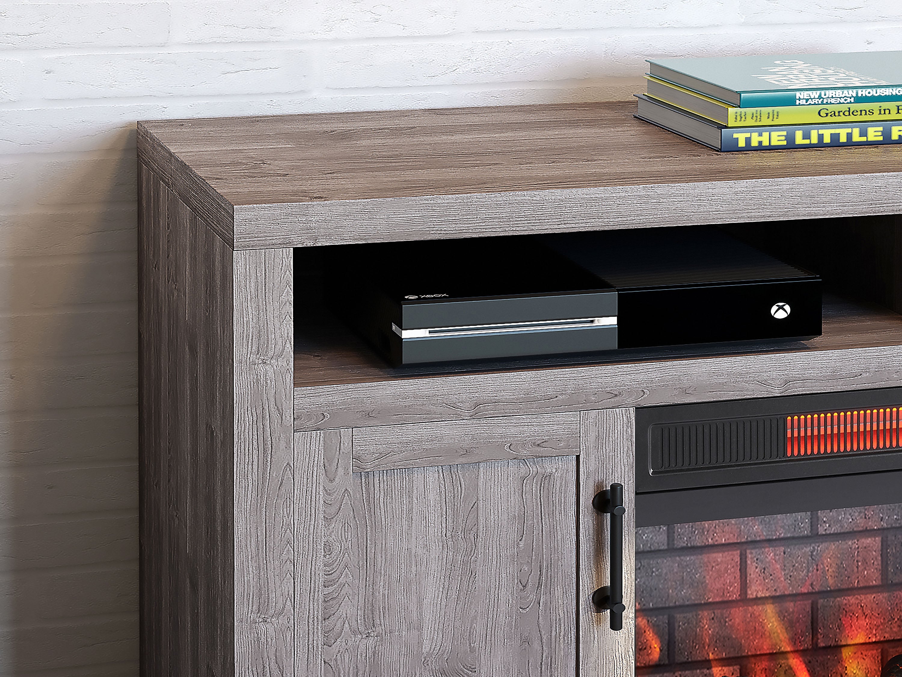 Greentouch 48 in W Weathered Gray Infrared Quartz Electric