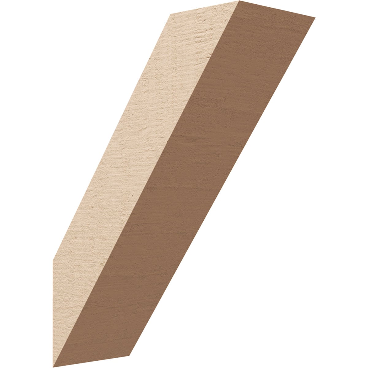 Ekena Millwork BRCUR05X12X16TRARCPR 5-in x 16-in x 12-in Primed Urethane Traditional Woodgrain TimberThane Knee Brace