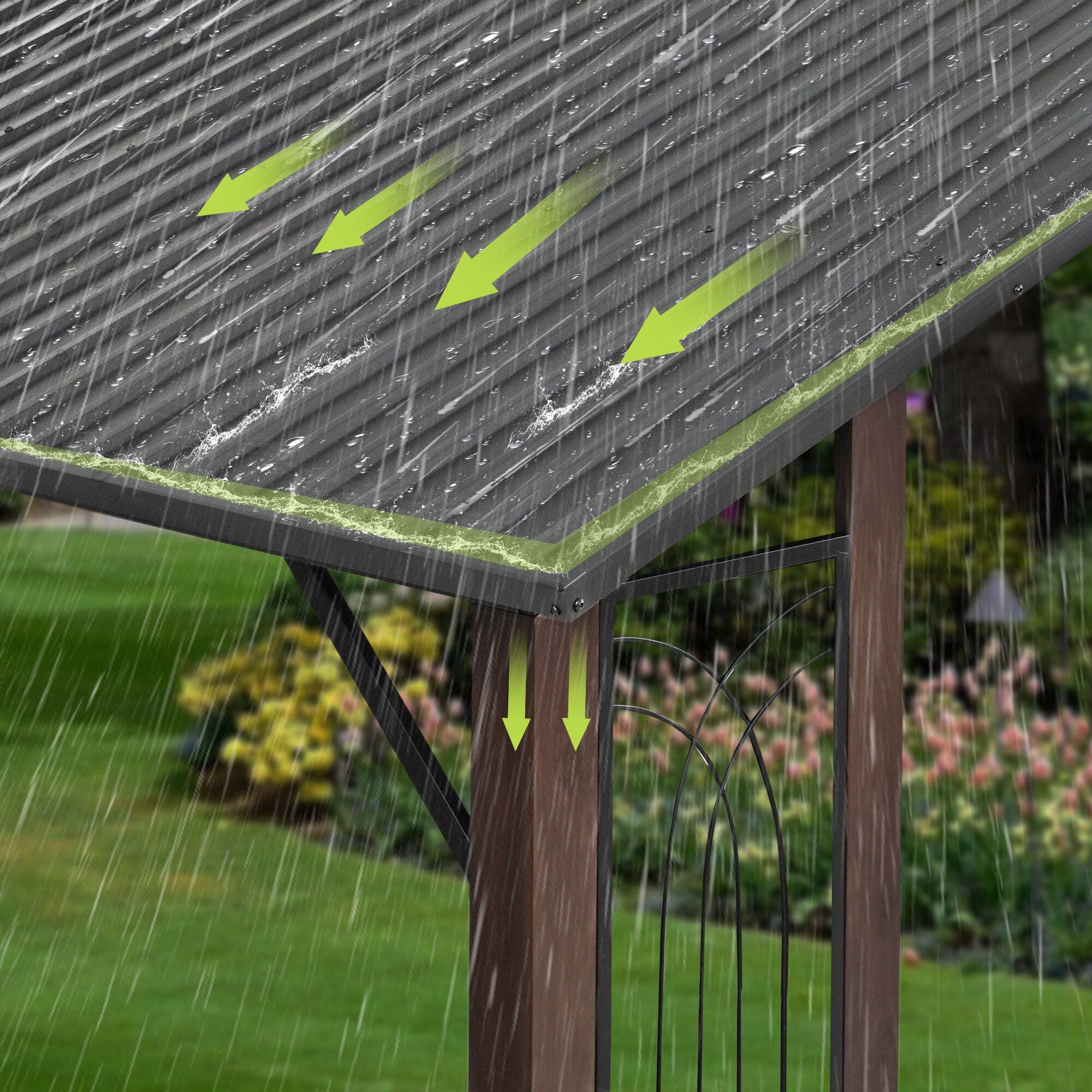  ZPPFDJR-1113-Z-WL3 Wood-Resin-Gazebos - View #3