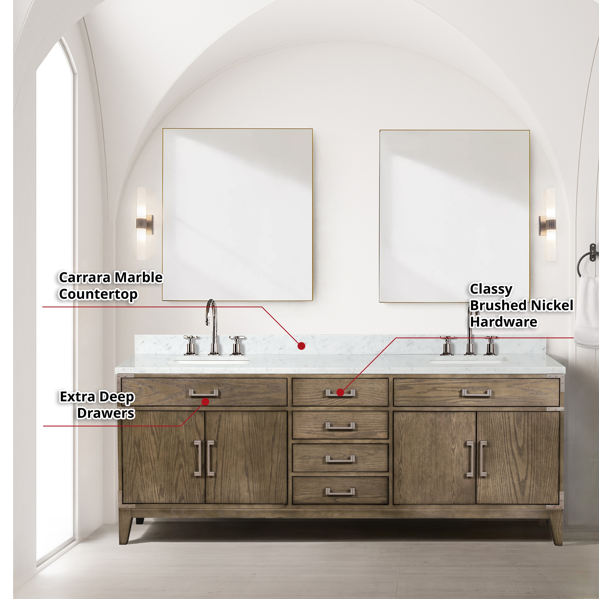 Lexora LVW84DR111 Bath-Vanity-Combo - View #6