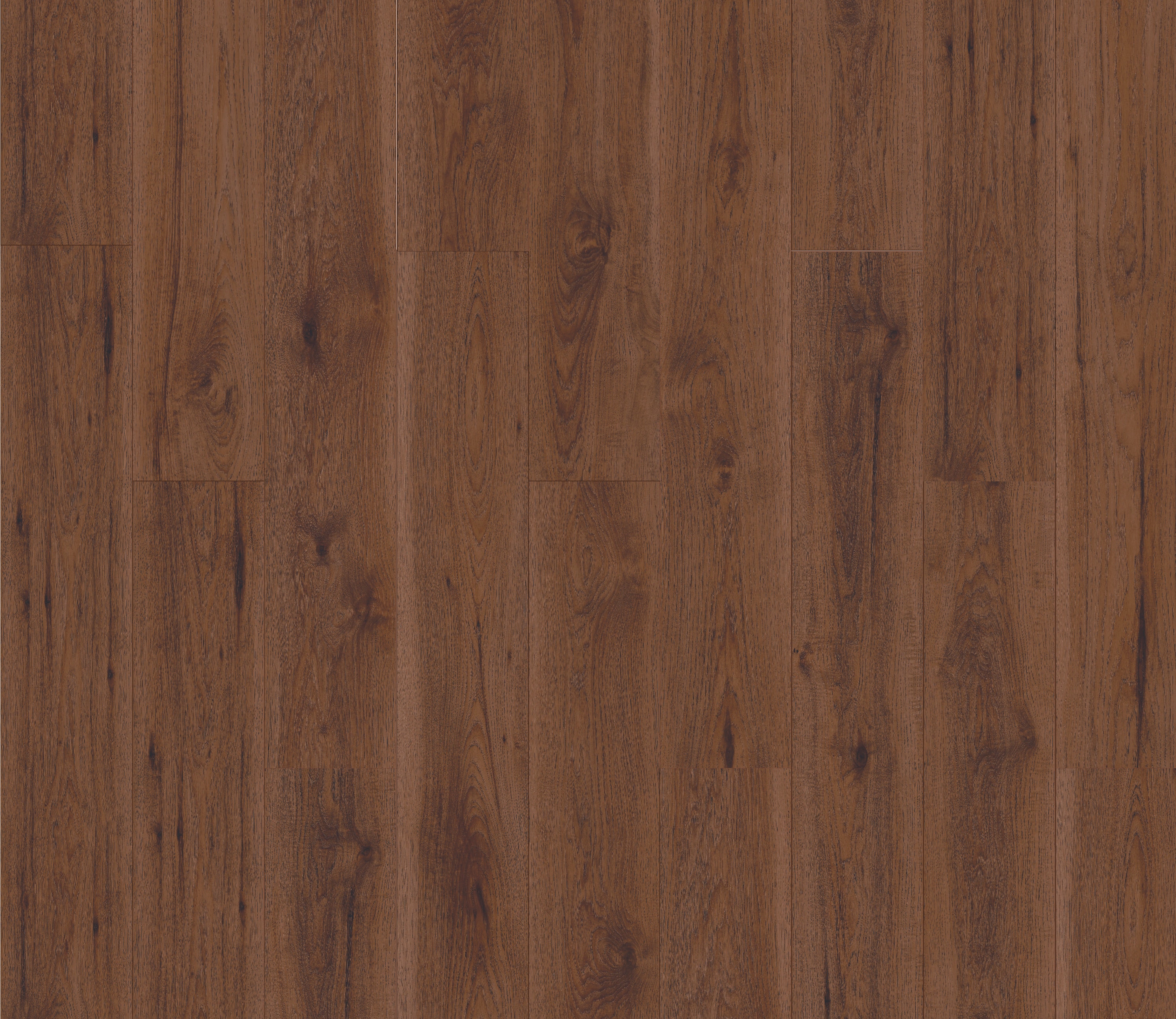 Adeline Hickory 8-mm T x 8-in W x 48-in L Water Resistant Wood Plank Laminate Flooring (21.26-sq ft) in Brown | - allen + roth 360831-35581