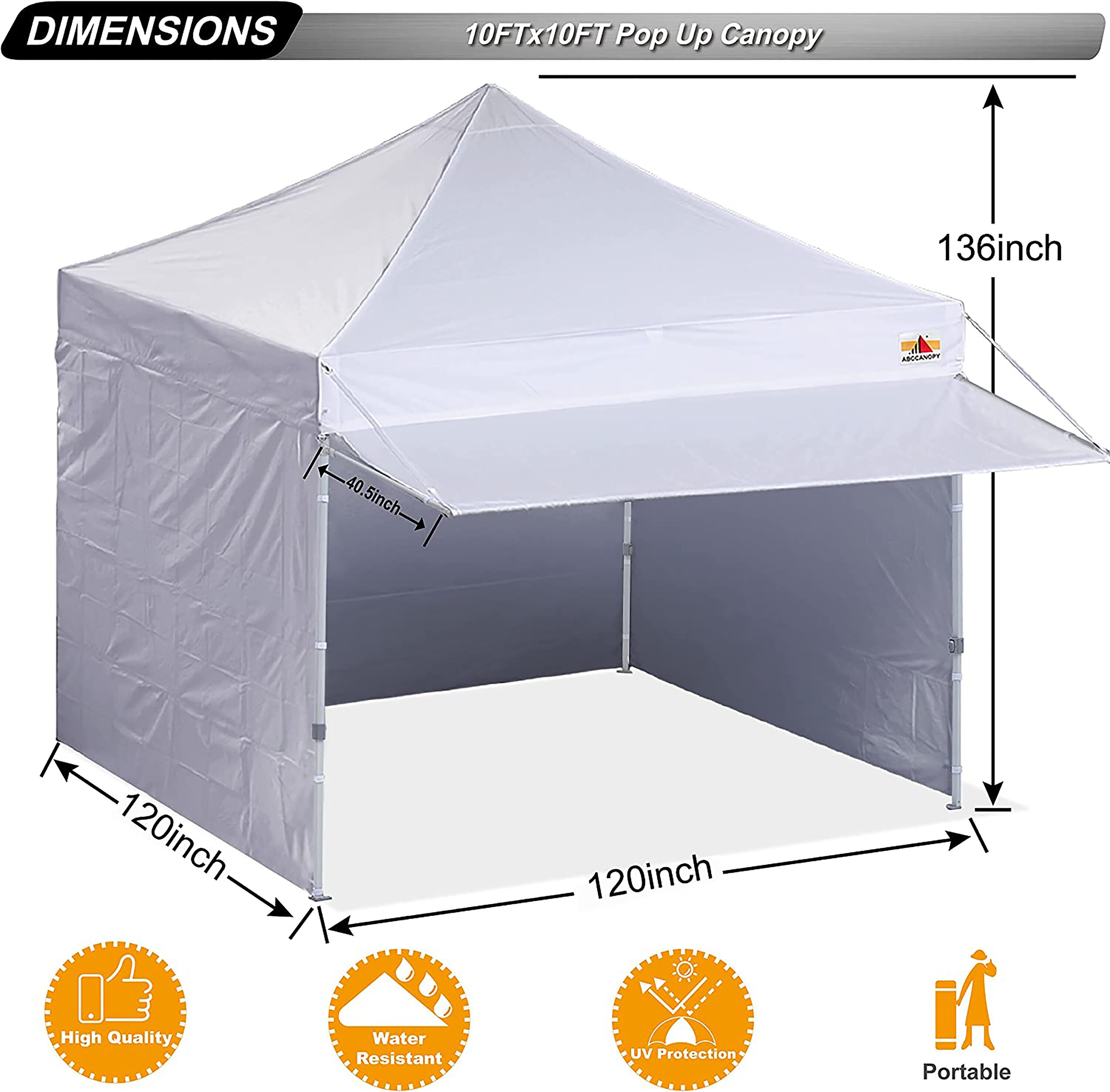 ABCCANOPY ZYBPKG-WT Canopies-Sl - View #3