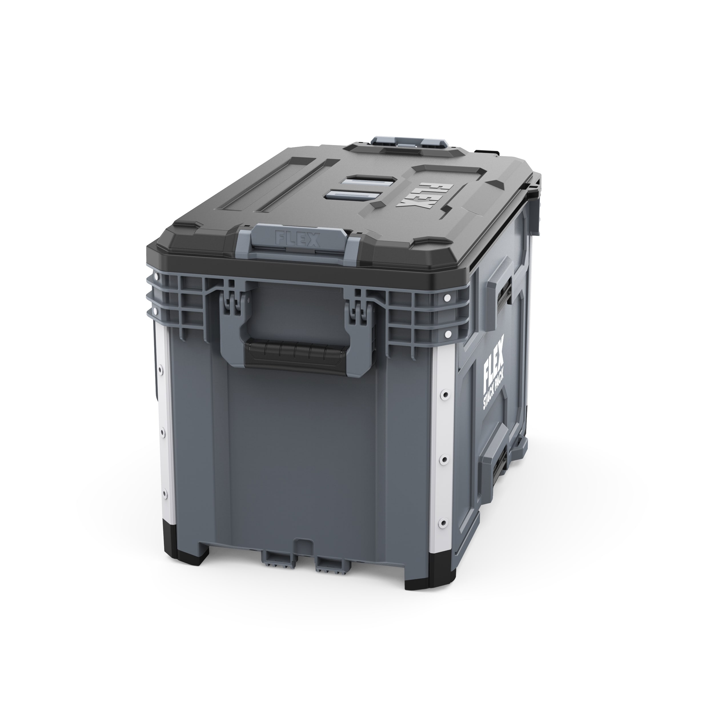 FLEX STACK PACK 15.1-in 2-Drawer Gray Polypropylene Lockable Tool Box in  the Portable Tool Boxes department at