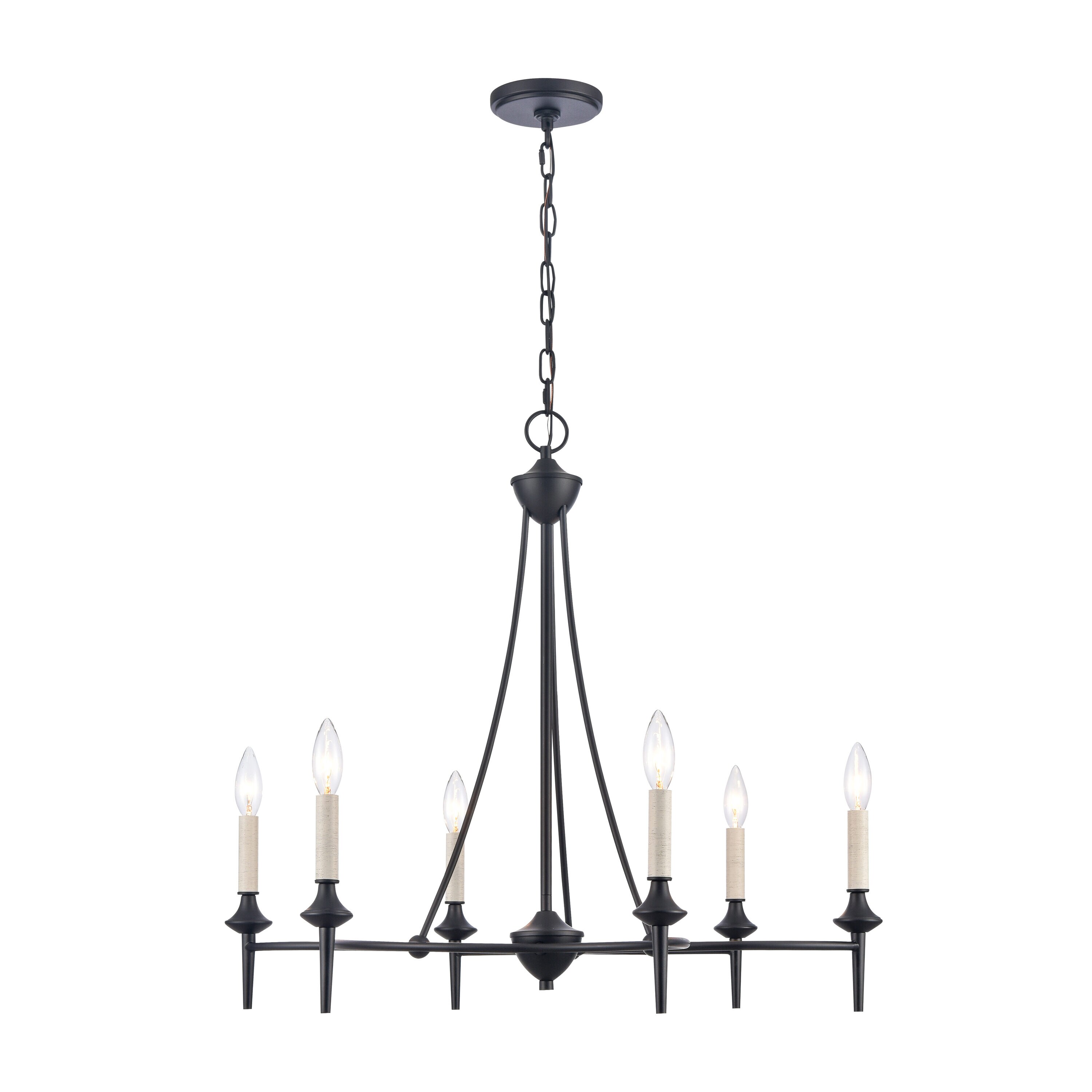 Westmore by ELK Lighting LW-202302010198 Park Black Traditional For Use in Bedrooms, Dining Rooms, Foyers, Living Rooms Chandelier