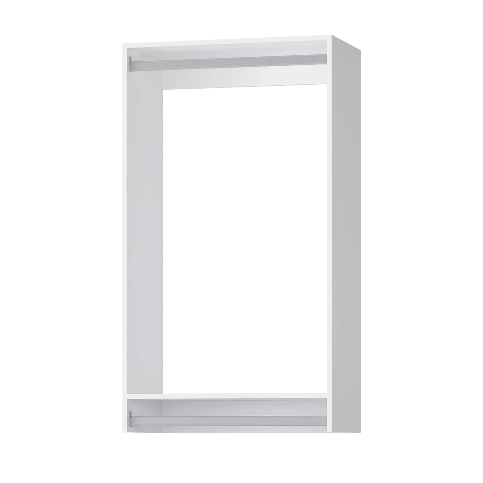 LOVMOR SF-R-G02-W315 31.5 inch White Walk in Modular Double Hanging Tower Unit with 1 Shelf