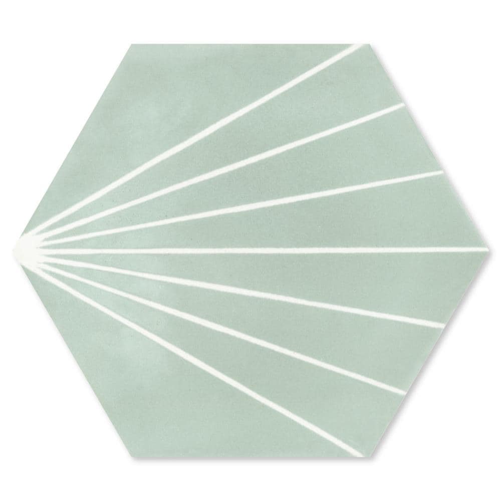 Villa Lagoon Tile South Beach 8-in x 9-in Matte Cement Patterned Floor ...
