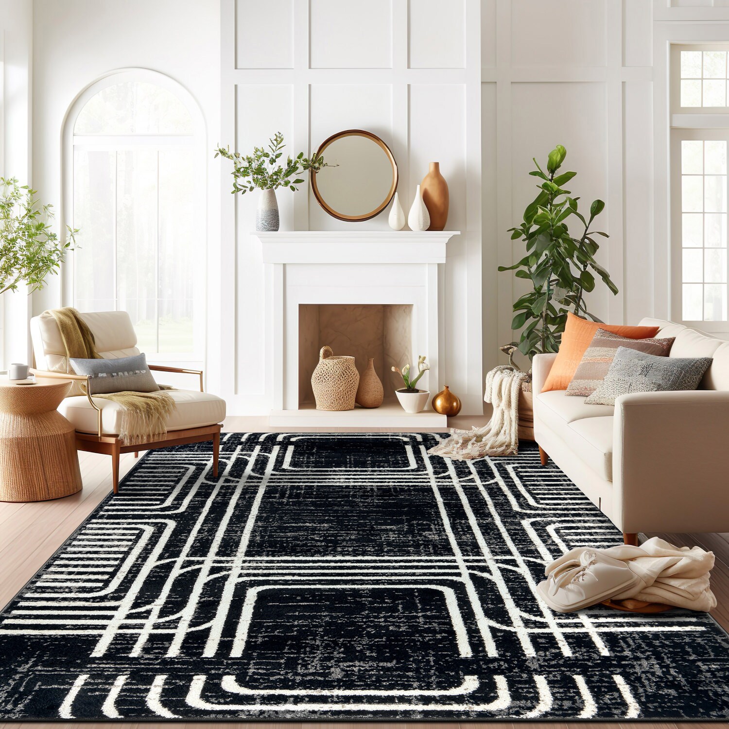 World Rug Gallery WR104BLACK8X10 rugs - View #2