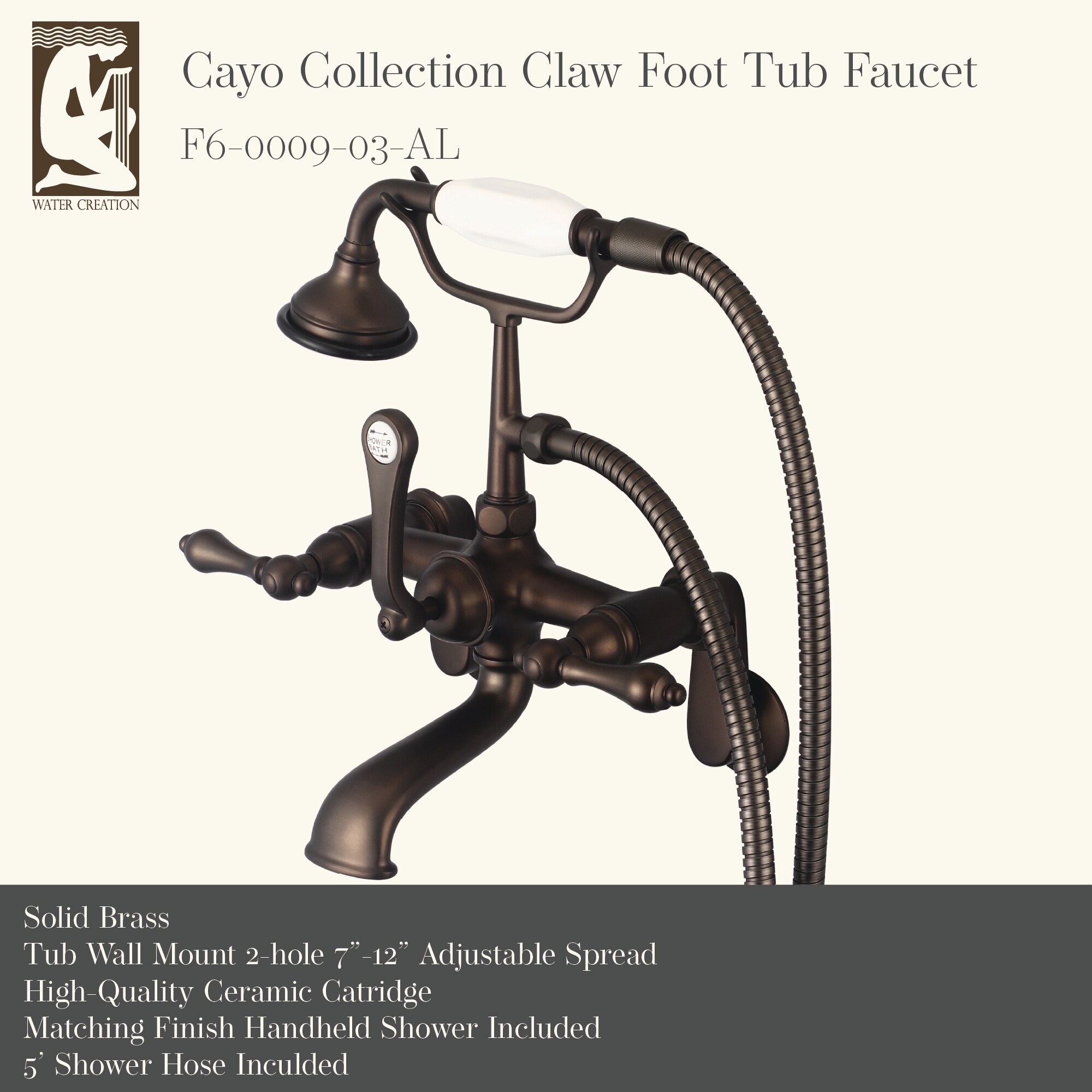 Water Creation F6-0009-03-AL Roman-Tub-Faucets - View #2