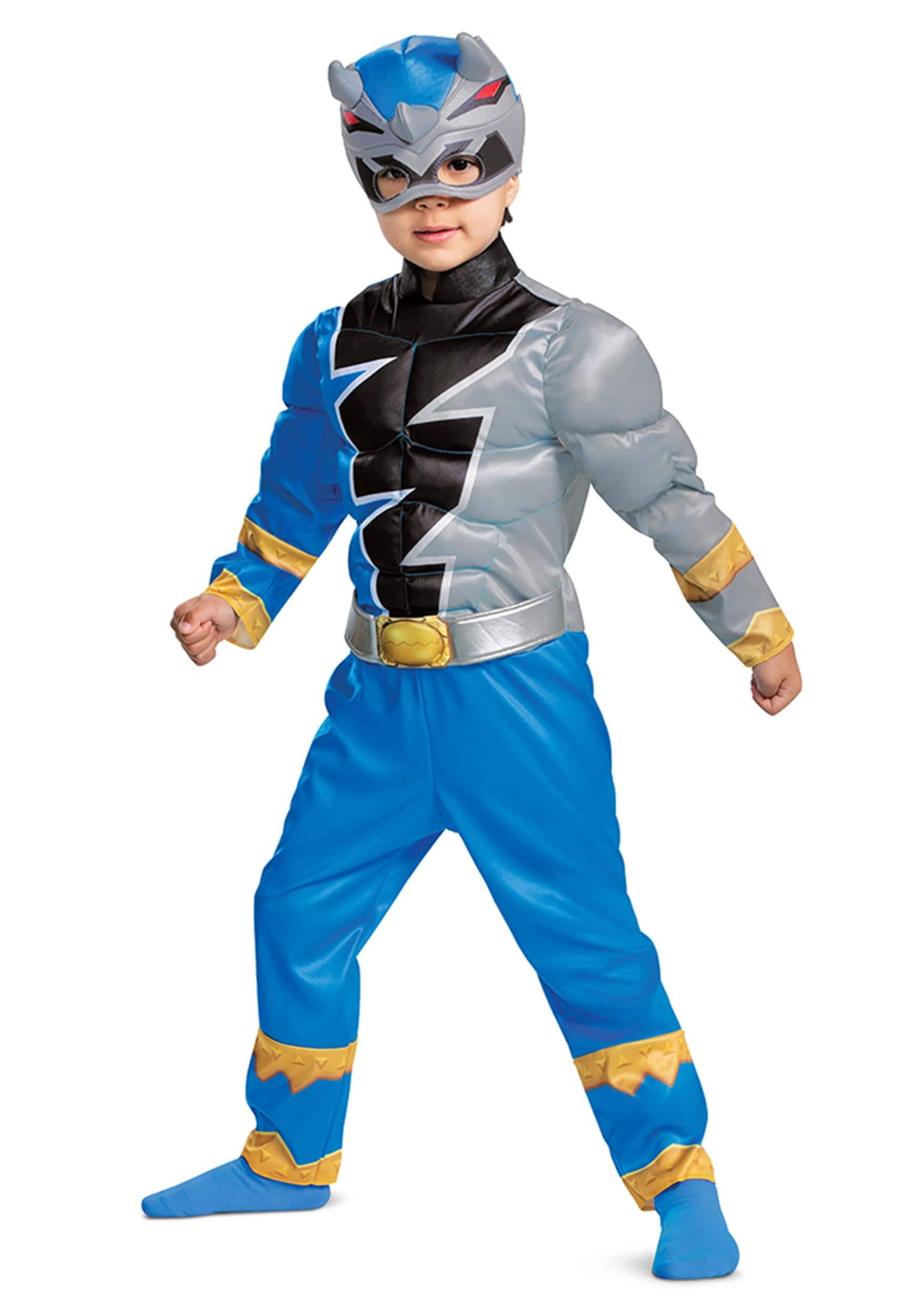 Disguise  Toddler Power Rangers Dino Fury Blue Ranger Costume Size 4/6