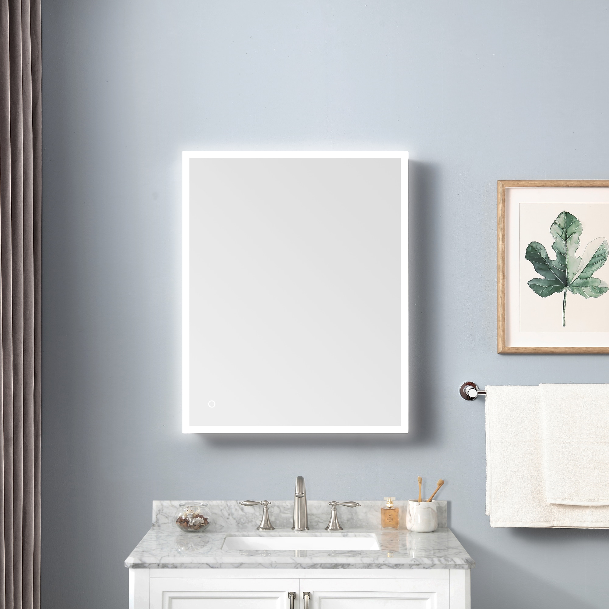Lighted Medicine Cabinets At Com, Wall Mounted Bathroom Cabinet With Mirror And Lights