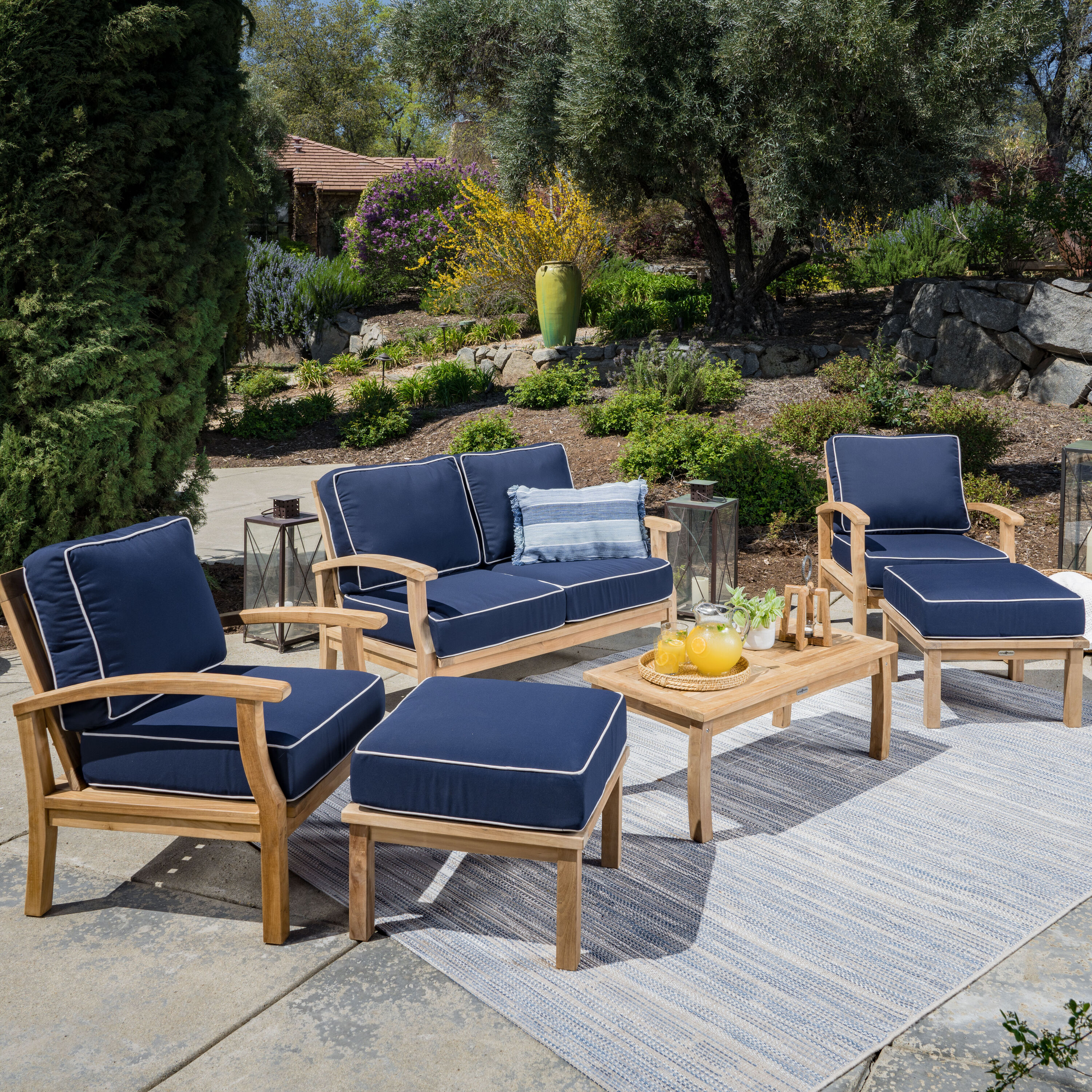 Sunbrella 6 piece online patio set