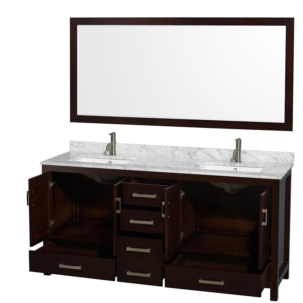 Wyndham Collection WCS141472DESCMUNSM70 Bath-Vanity-Combo - View #3