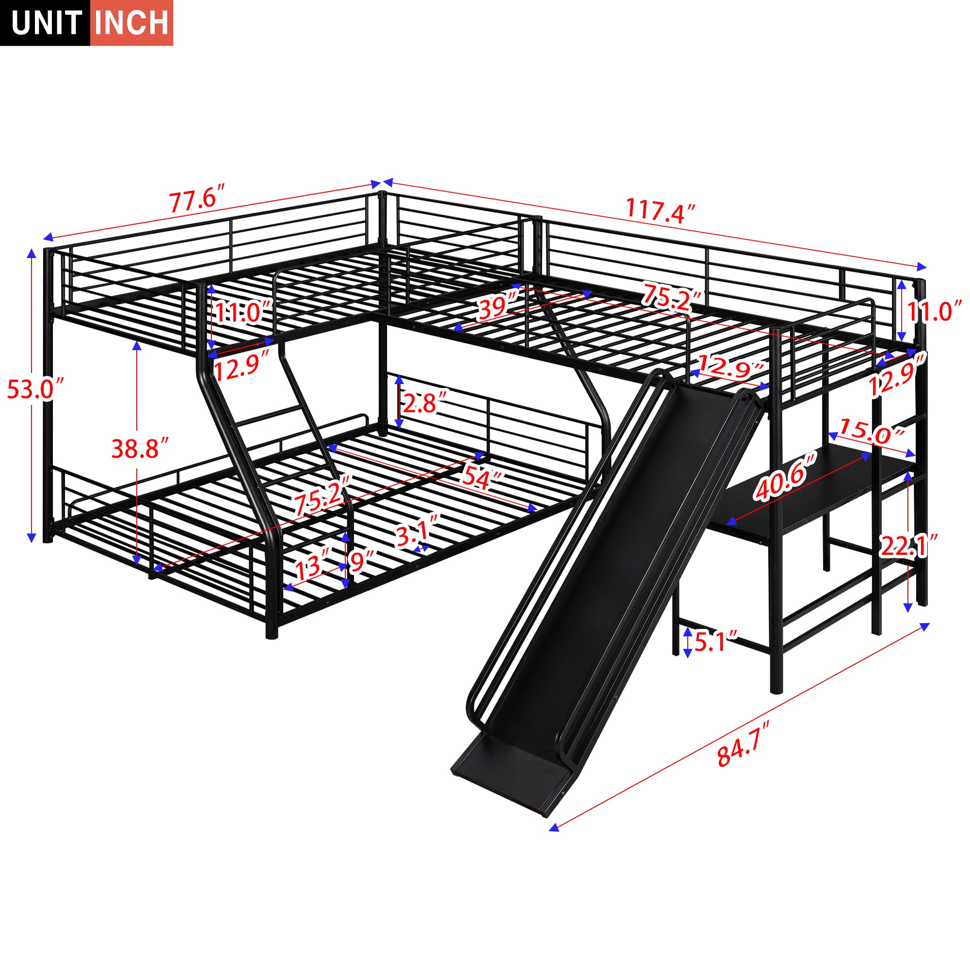 LOVMOR SF-M-GX000616AAB Bunk-Beds - View #4