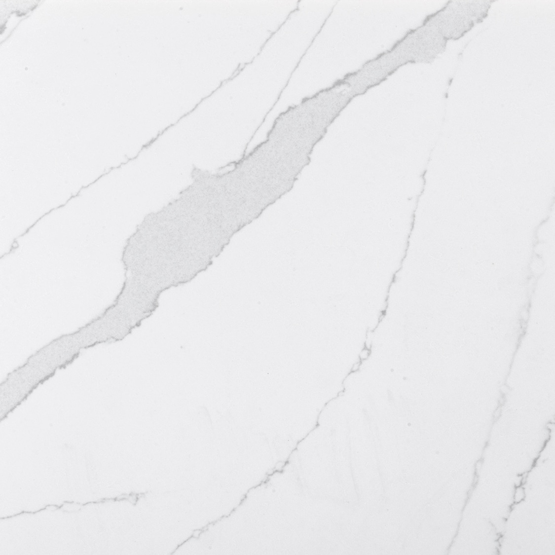 Eternal Classic Calacatta/ Polished Quartz White Kitchen Countertop SAMPLE (4-in x 6-in) | - Silestone 263150