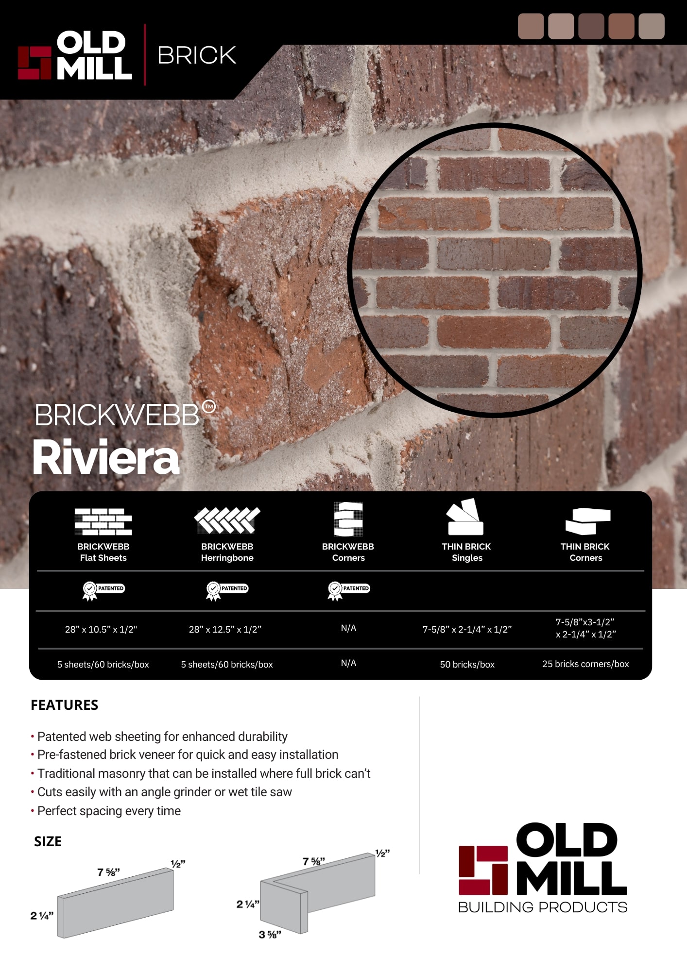 Old Mill Thin Brick Systems TB-270047CS Brick-Veneer - View #8