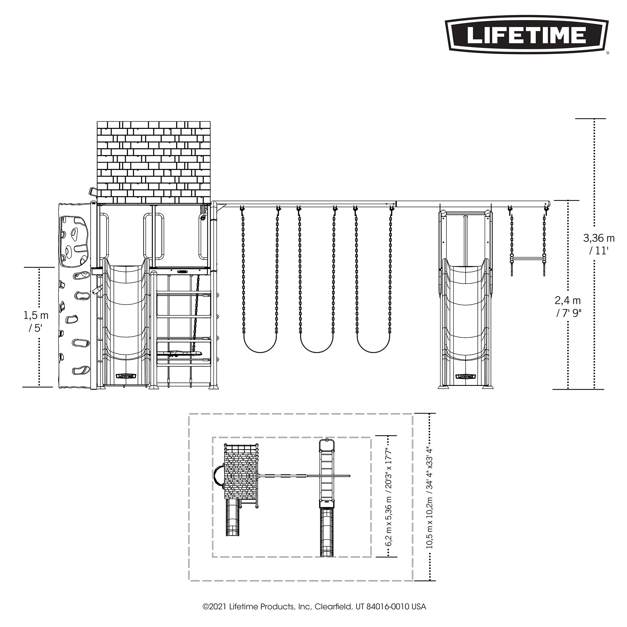 LIFETIME PRODUCTS 91080 Metal-Playset-Kits - View #15