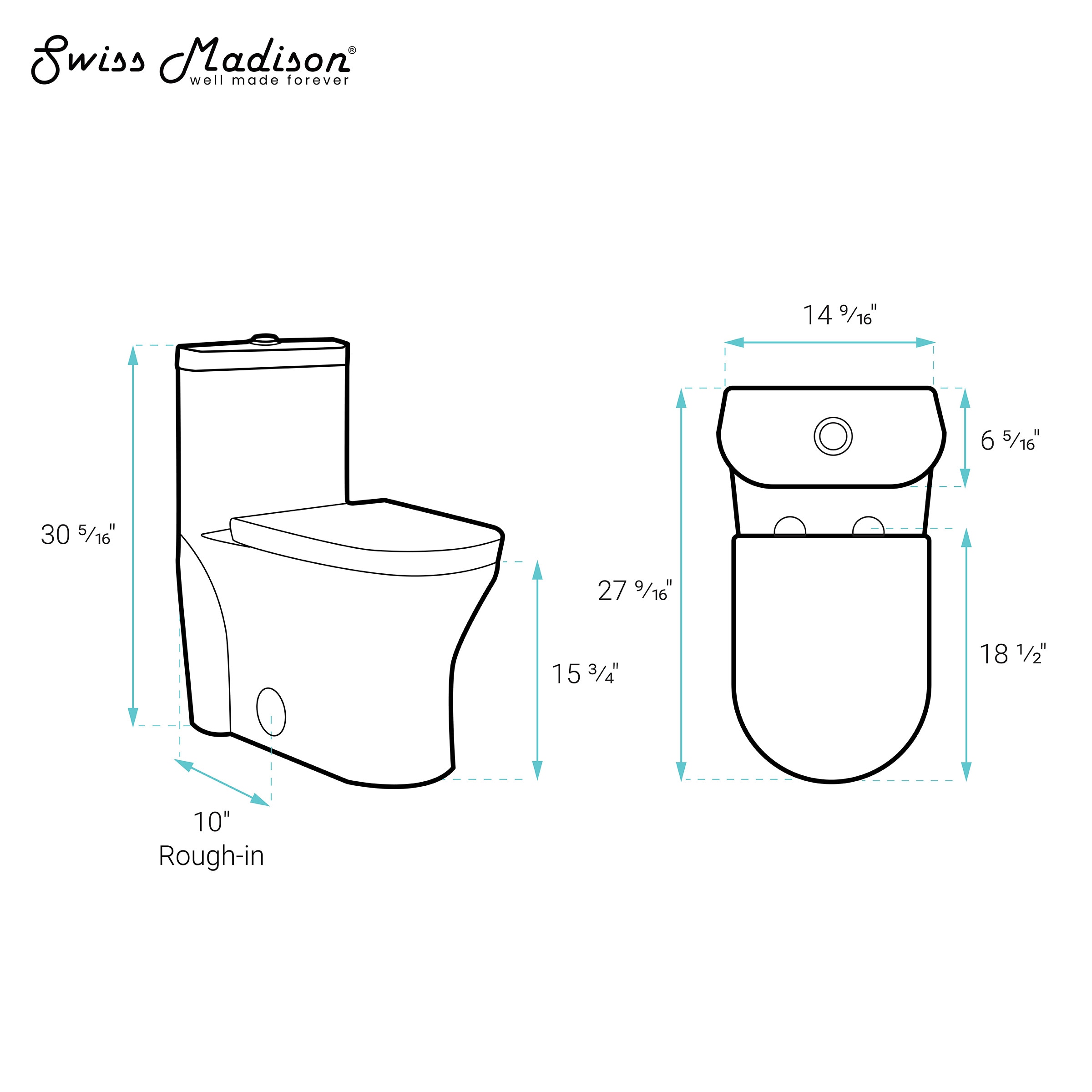 Swiss Madison SM-25-1TTRO05WH toilets - View #5