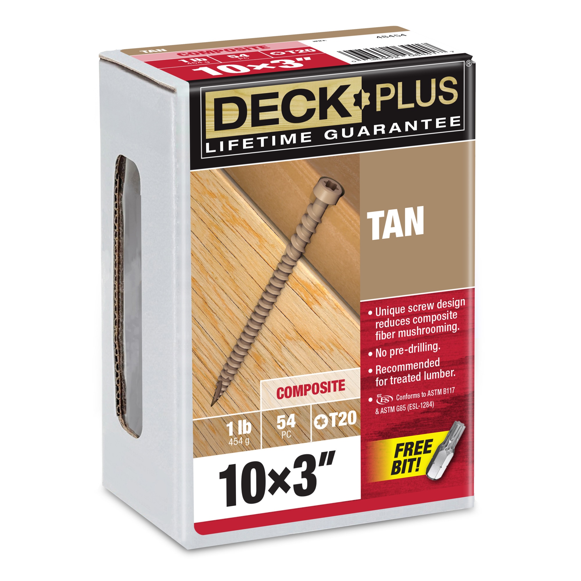 #10 x 3-in Composite Deck Screws 54 -Per Box