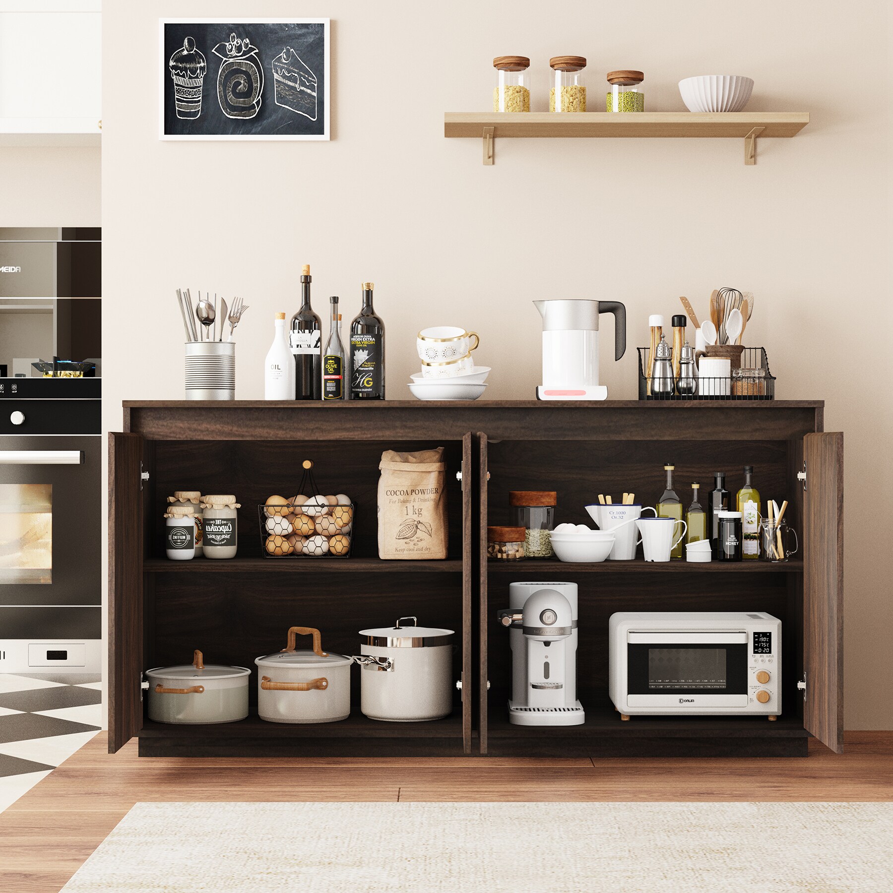 SINOFURN SYB930028WD Dining-Kitchen-Storarge - View #13