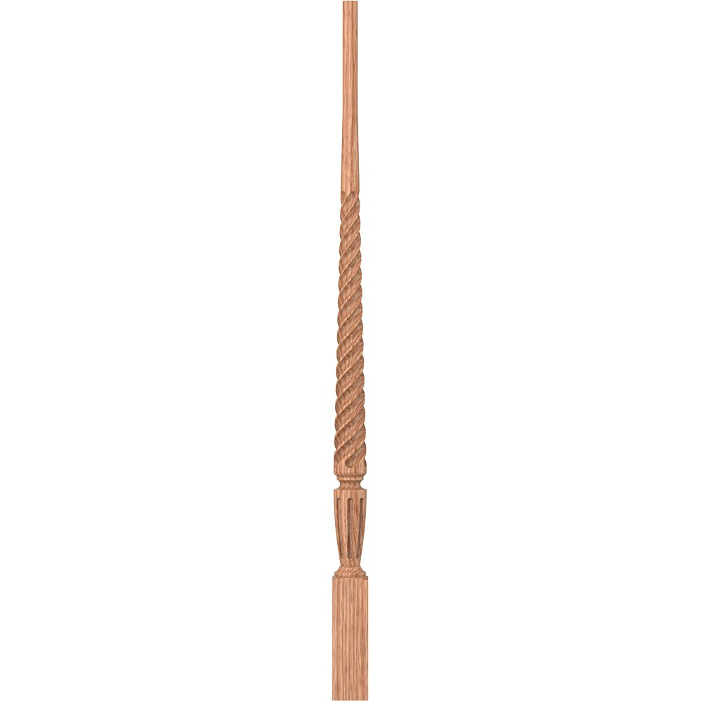 L.J. Smith Stair Systems LJT-2015-O 34 34-in x 1.75-in Unfinished Red Oak Pin Top Stair Baluster