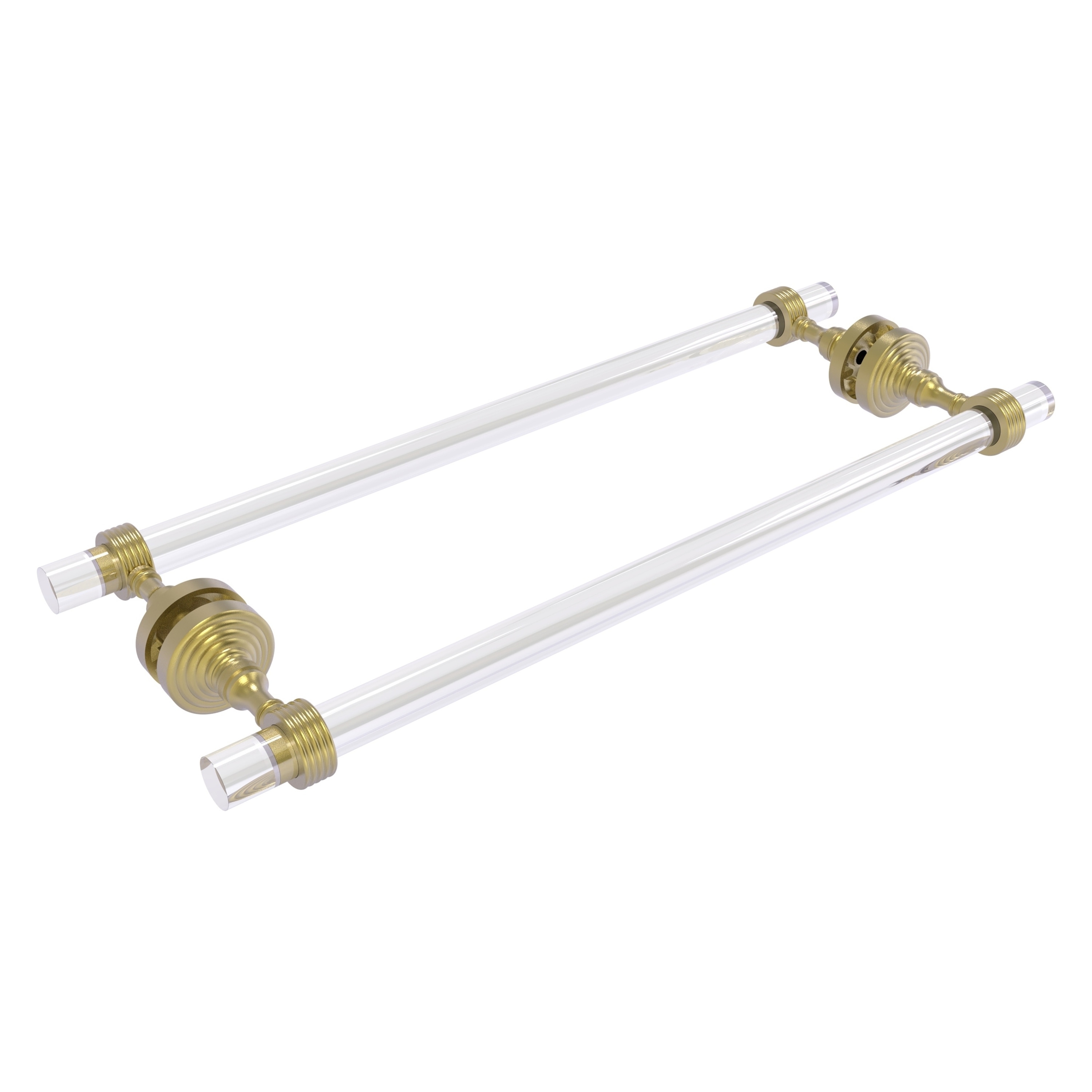 Allied Brass PG-41G-BB-18-SBR Pacific Grove 18-in double Satin Brass Wall mount Double Towel Bar