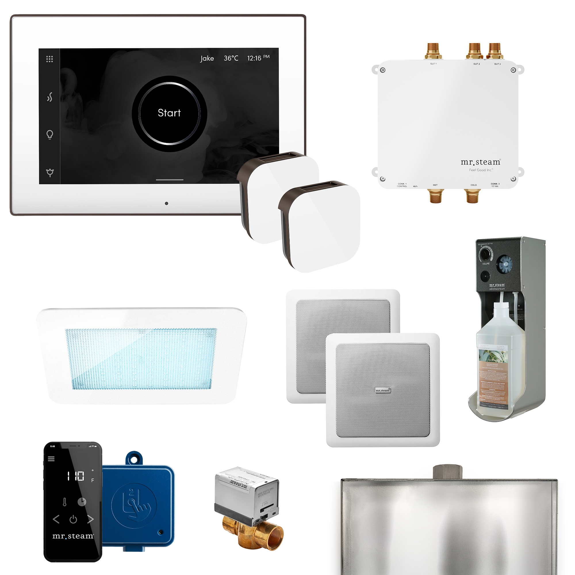 Mr. Steam BLS-WHXOB Bliss Max 600-Watts Oil Rubbed Bronze Steam generator control kit