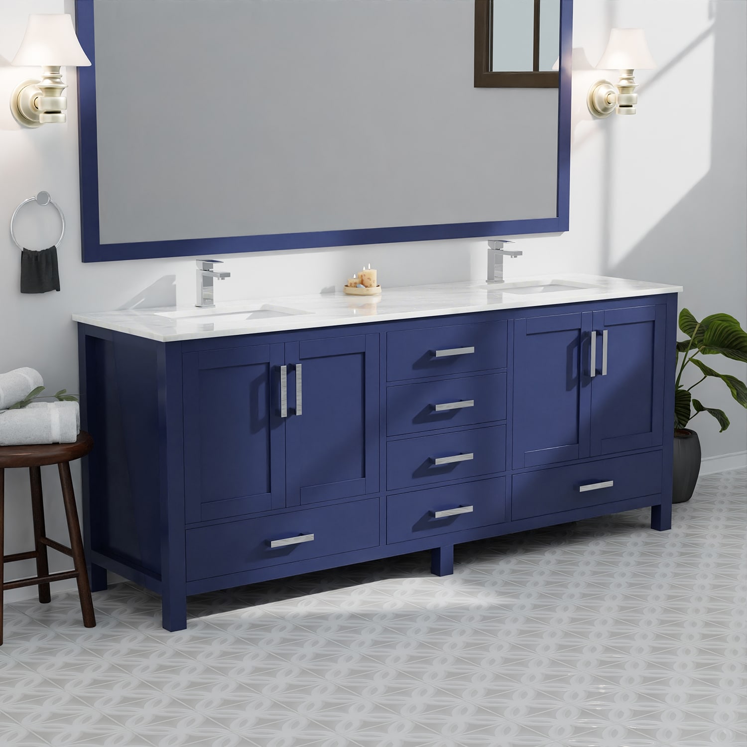 Lexora LJ342284DEDSM34F Bath-Vanity-Combo - View #16