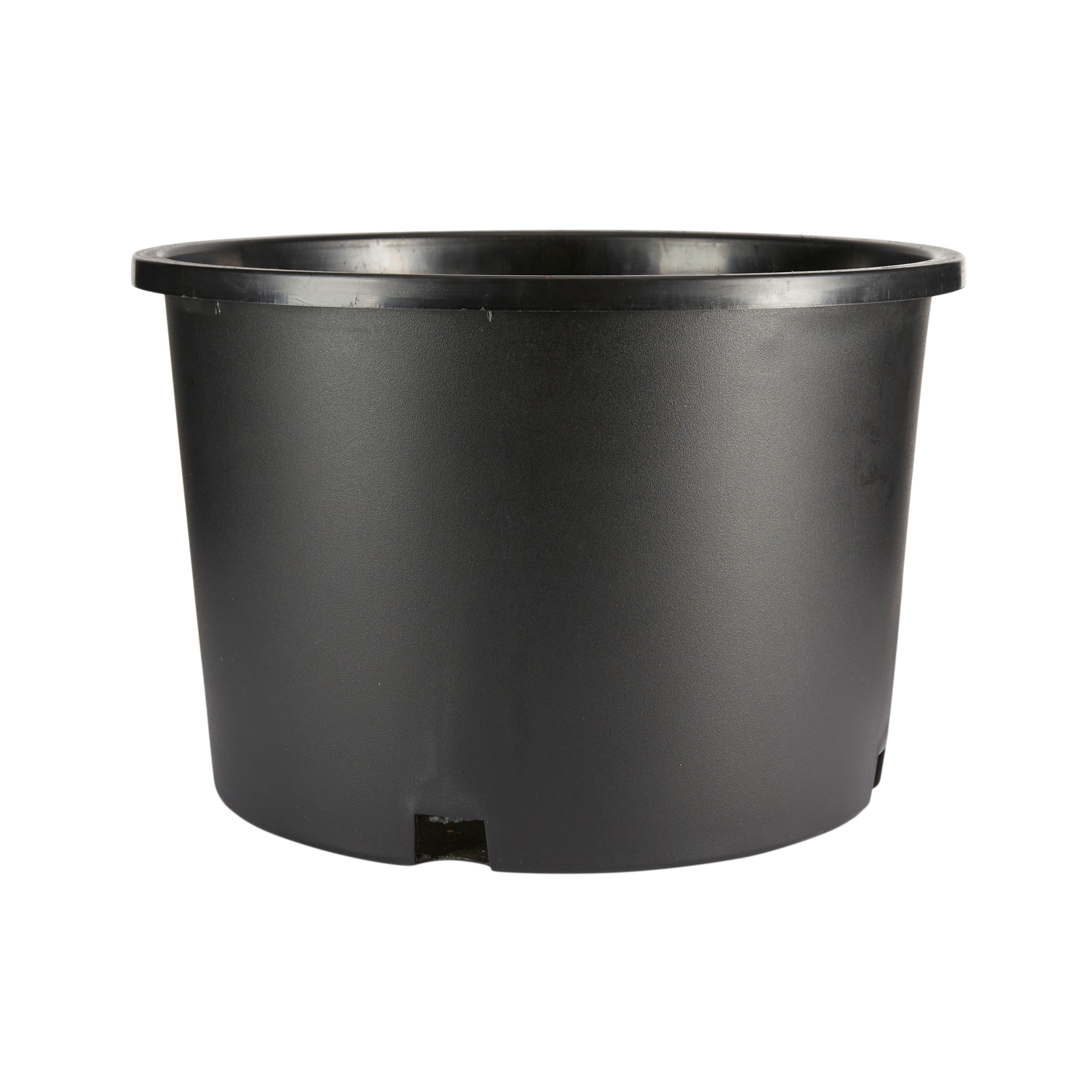 40cm Black Polystone Poly Pot Garden Planter/Plant Container/Round Tub/Tapered 