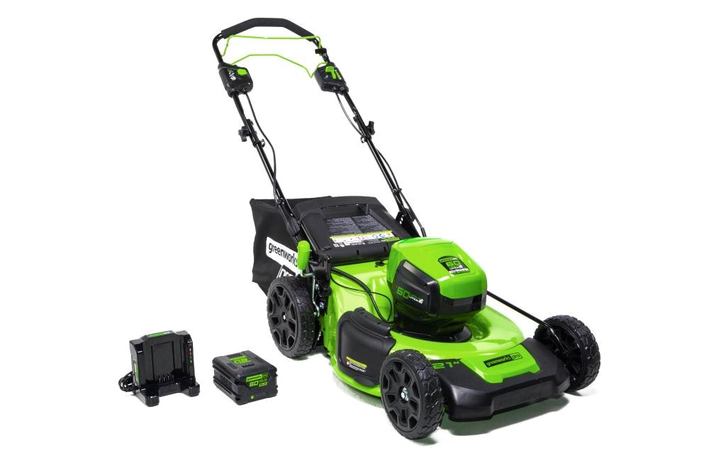 Greenworks Pro 60-volt 21-in Self-propelled Cordless Lawn Mower 5 Ah at