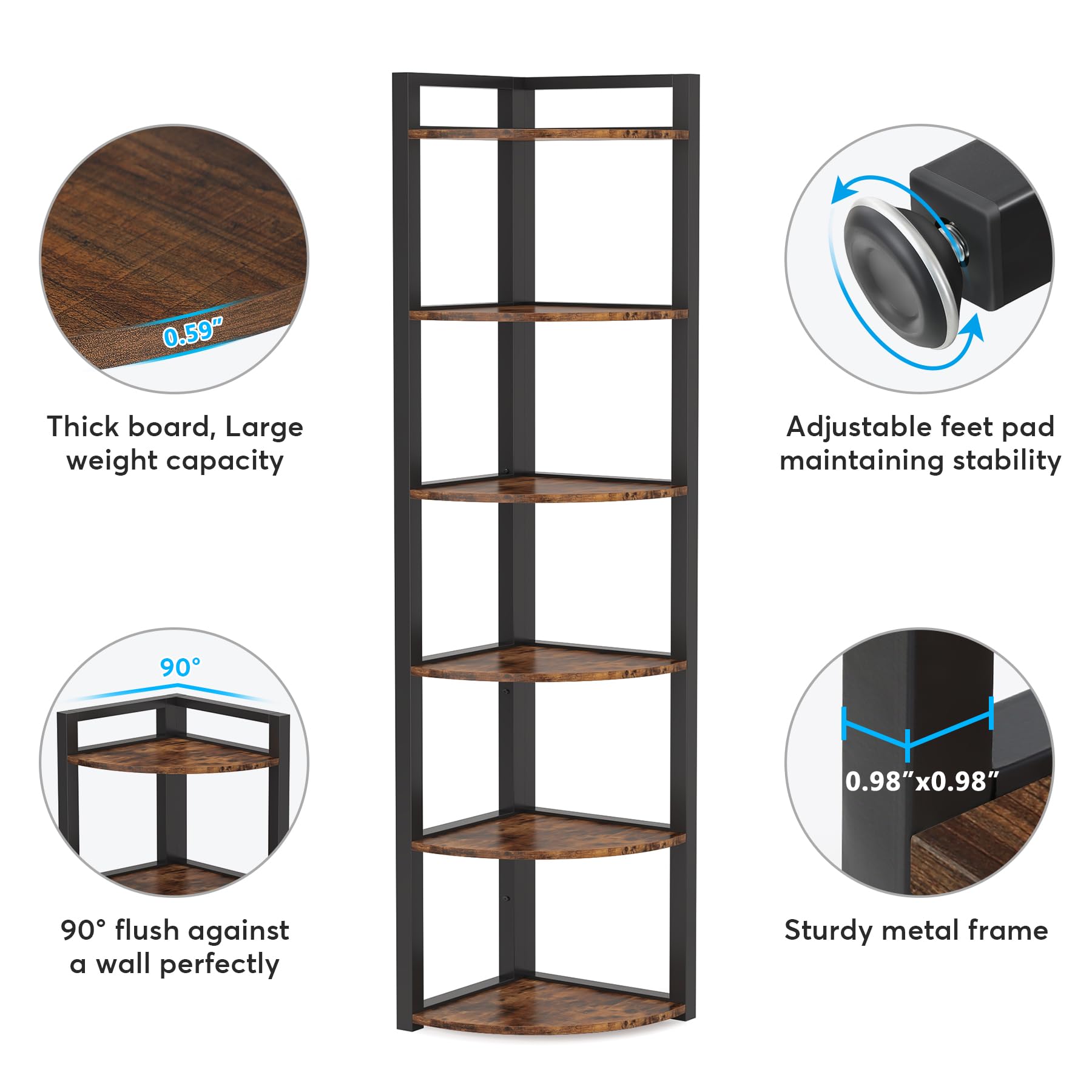 Tribesigns HOGA-U0074 Free-Standing-Shelving - View #7